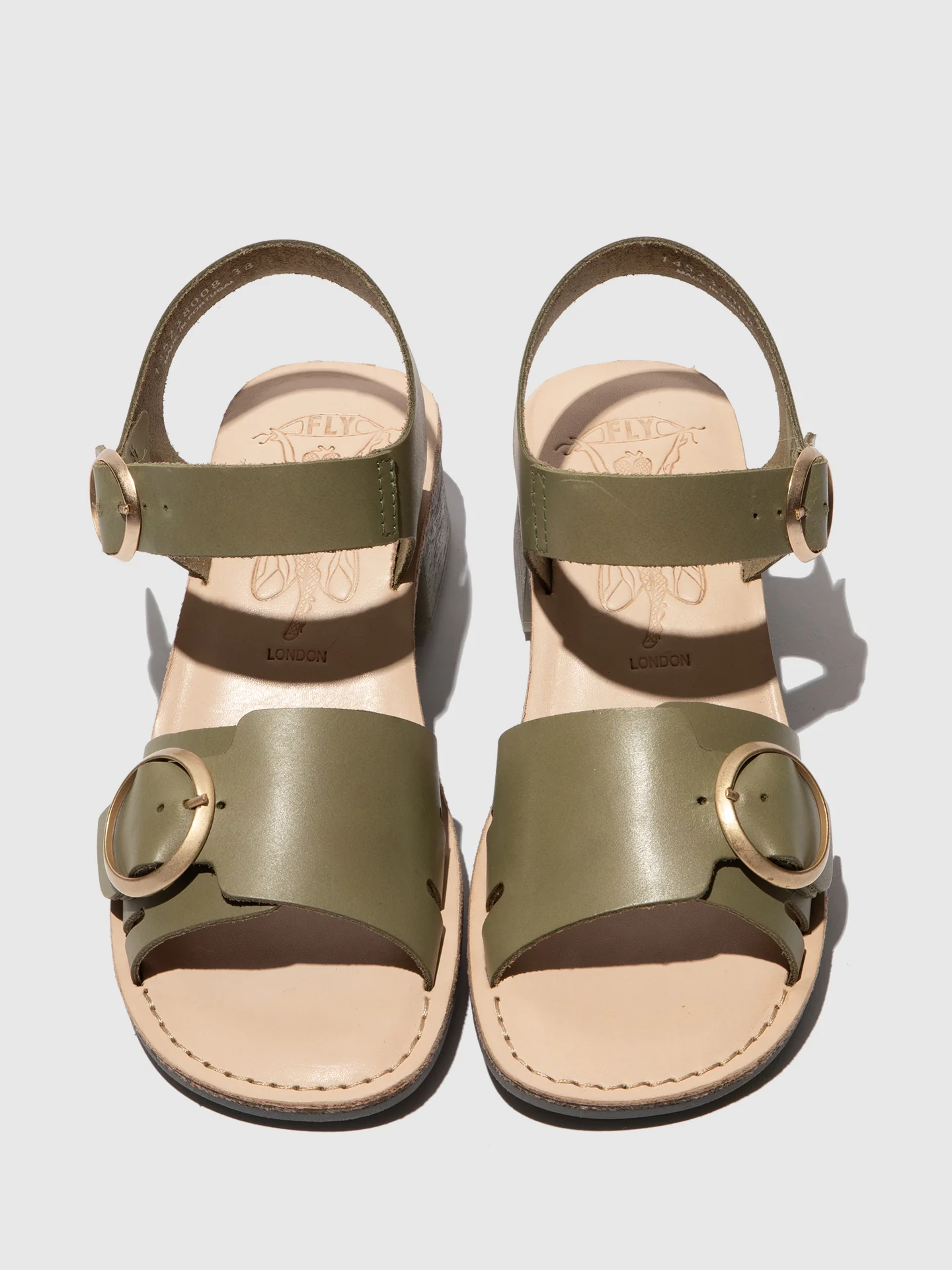Buckle Sandals EBLI238FLY SMOG/NATURAL - Image 4