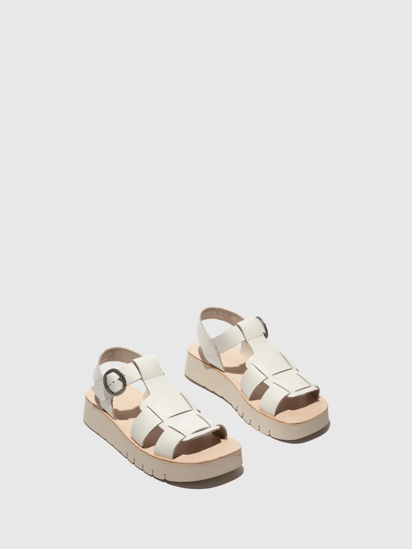 Buckle Sandals SUDY246FLY WHITE/NATURAL - Image 2