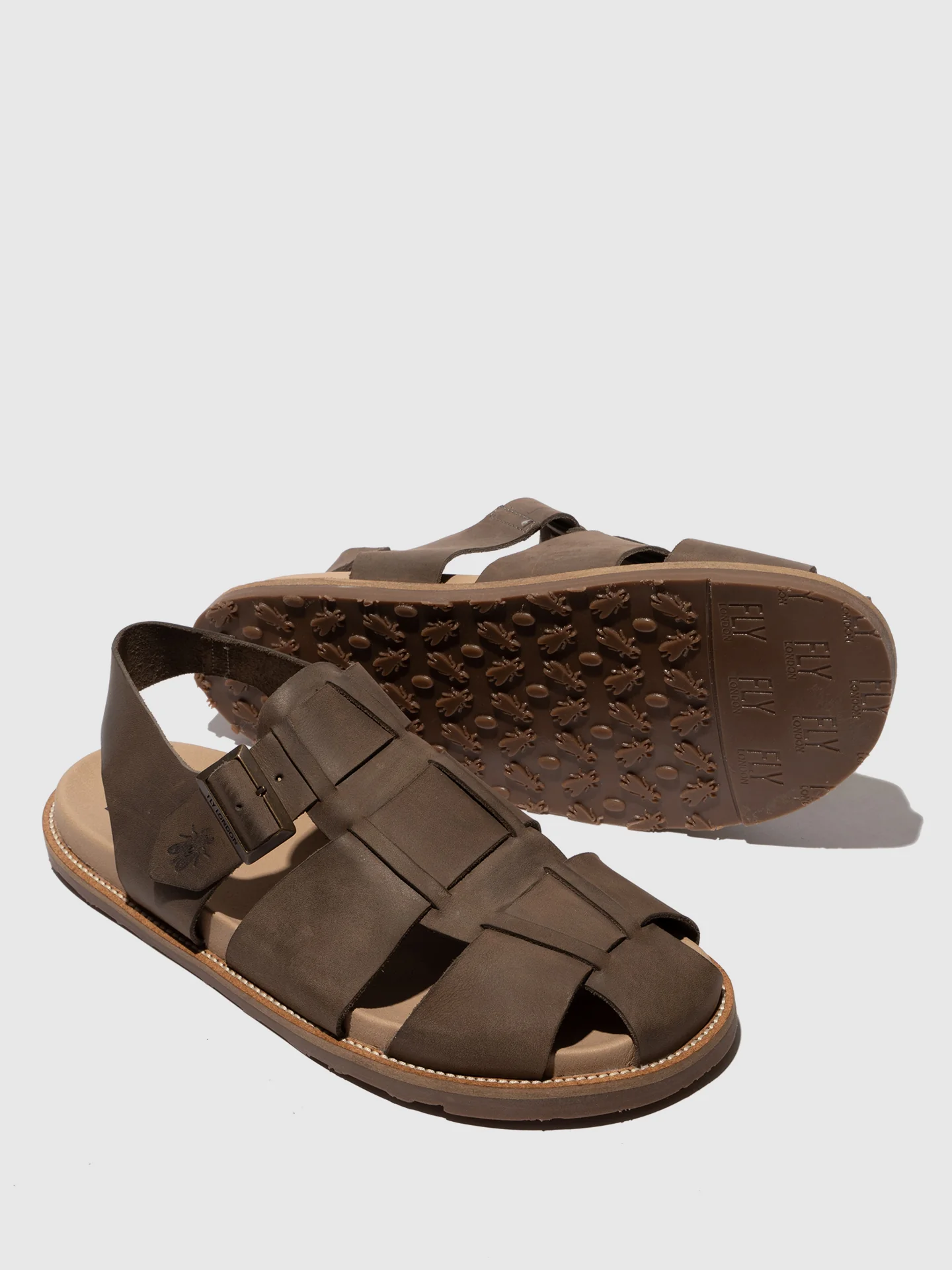Buckle Sandals MAFY258FLY BROWN - Image 4
