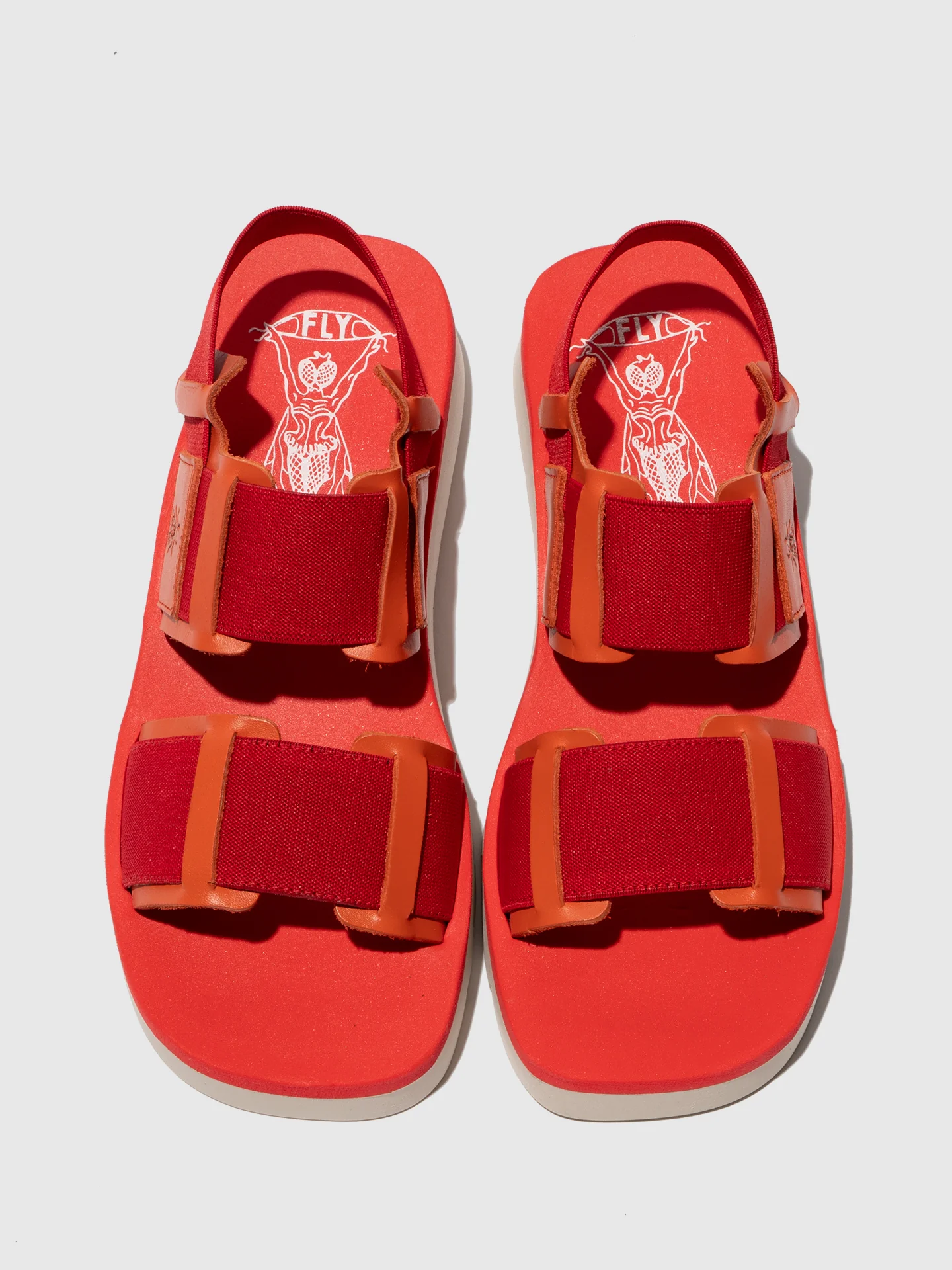 Sling-Back Sandals SORU277FLY SCARLET/RED/RED - Image 4