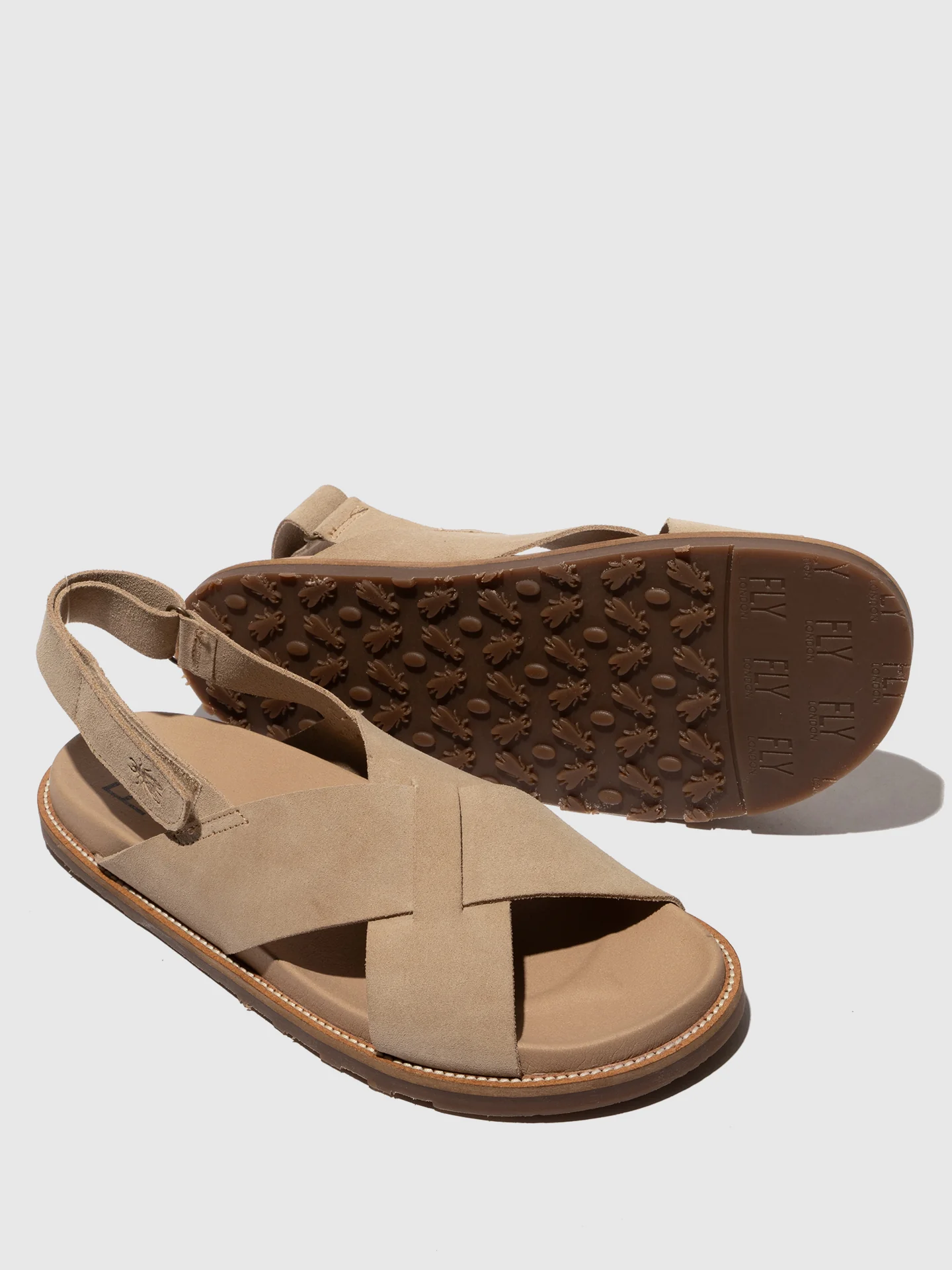 Sling-Back Sandals MARM391FLY TAUPE - Image 4