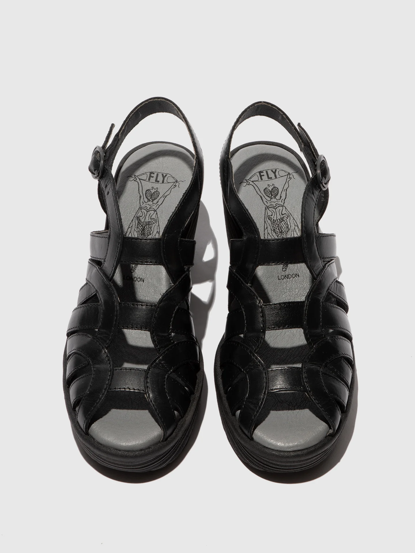 Buckle Sandals LEMY397FLY BLACK - Image 4