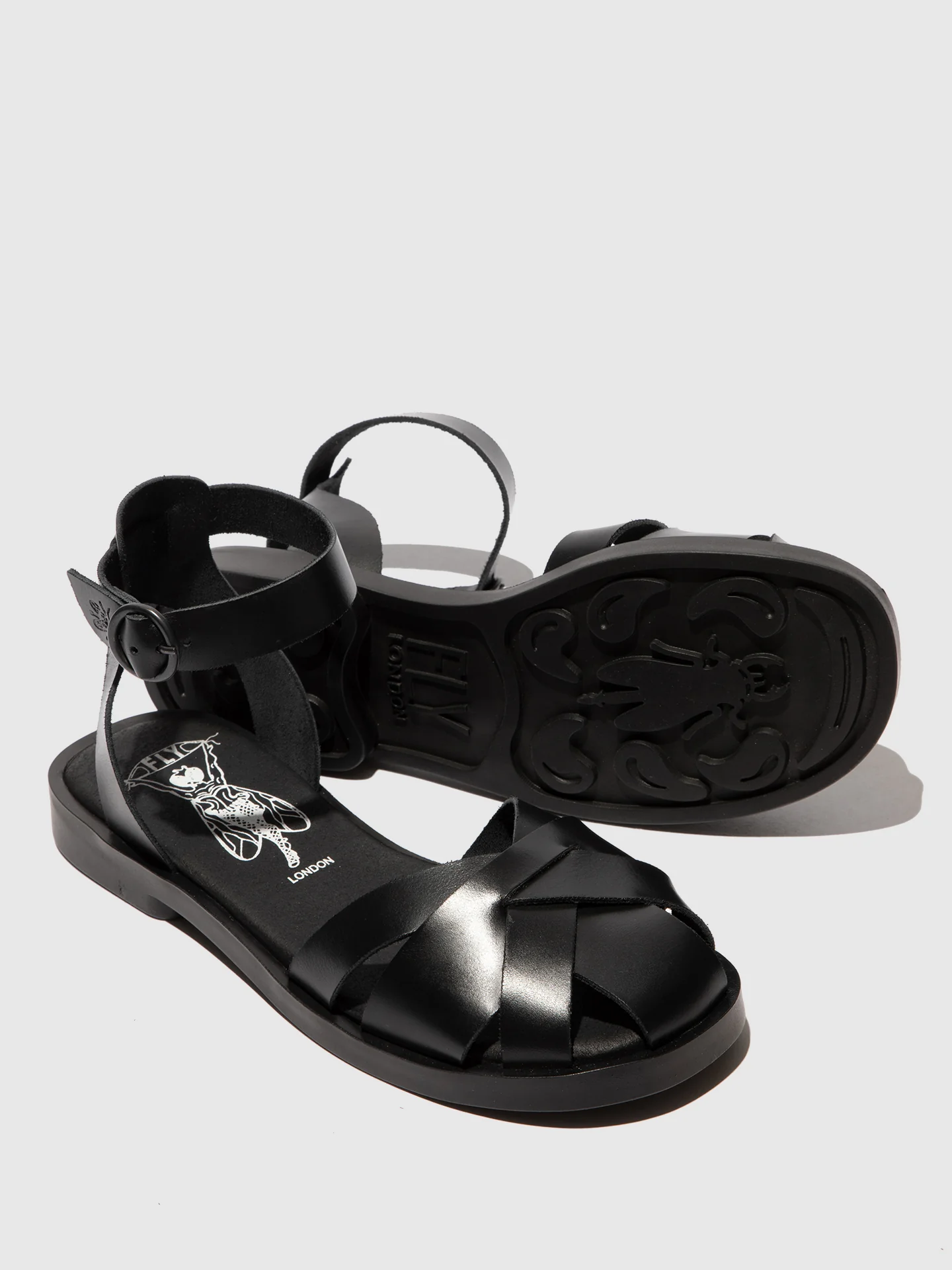 Buckle Sandals ALLI409FLY BLACK - Image 4