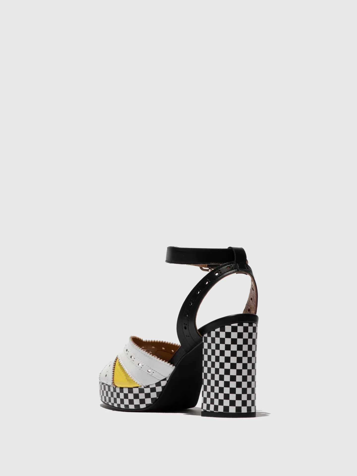 Buckle Sandals EBAN454FLY WHITE/LEMON/BLACK - Image 3