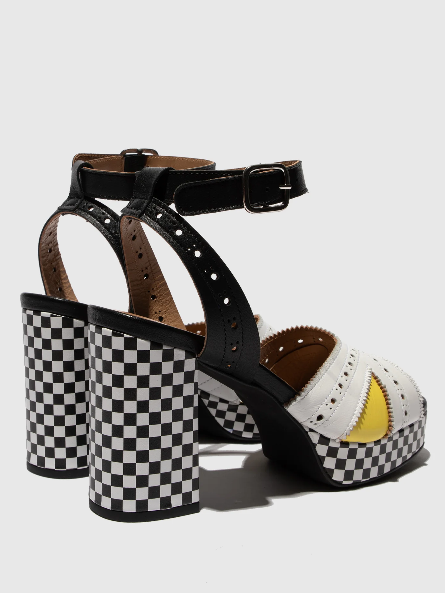 Buckle Sandals EBAN454FLY WHITE/LEMON/BLACK - Image 4