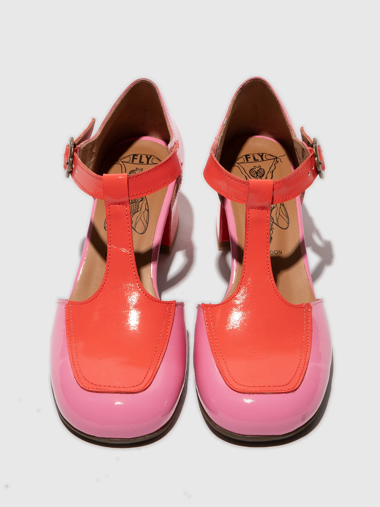 Buckle Shoes POLK457LY PINK/SCARLET - Image 4