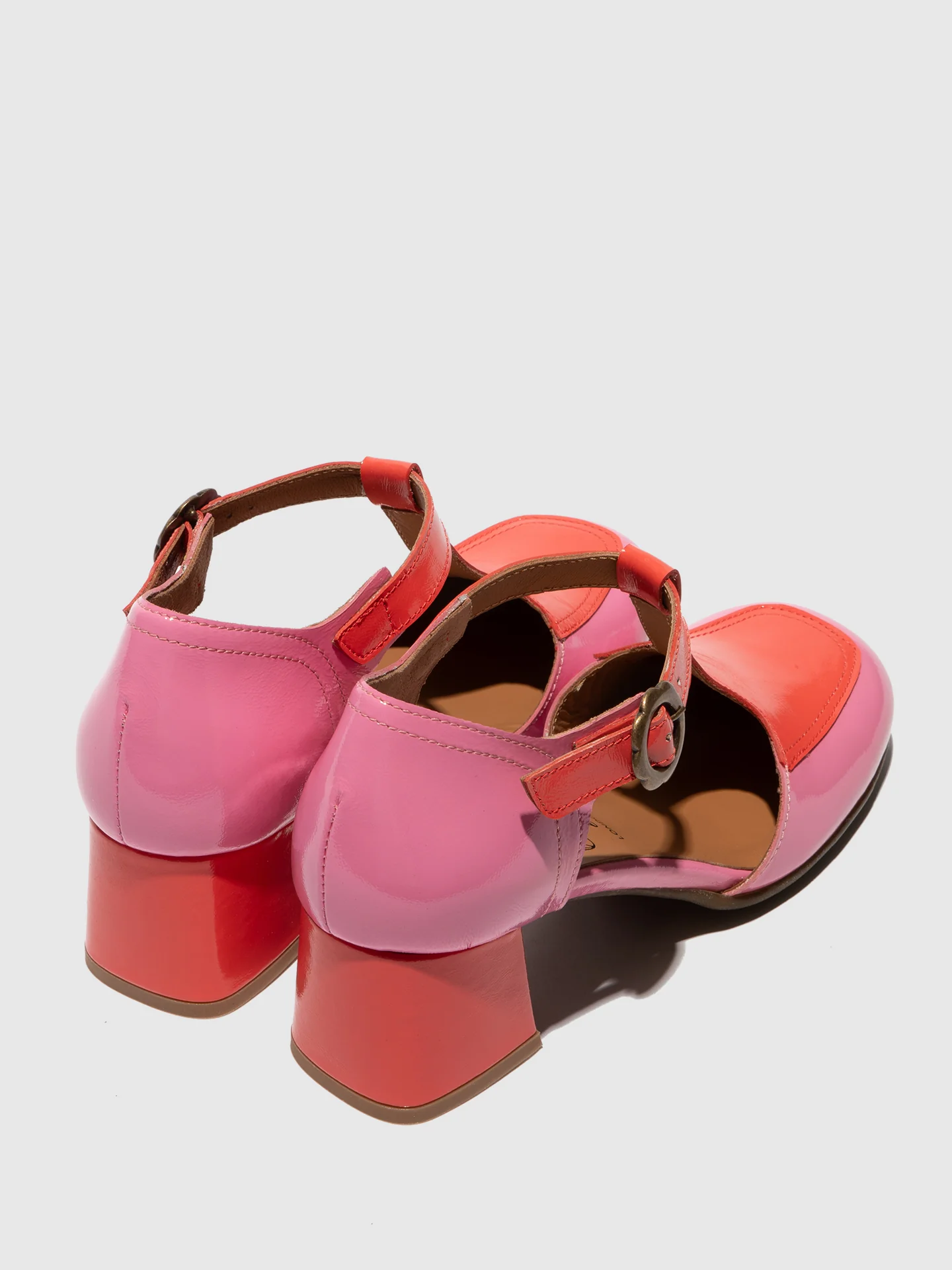 Buckle Shoes POLK457LY PINK/SCARLET - Image 5