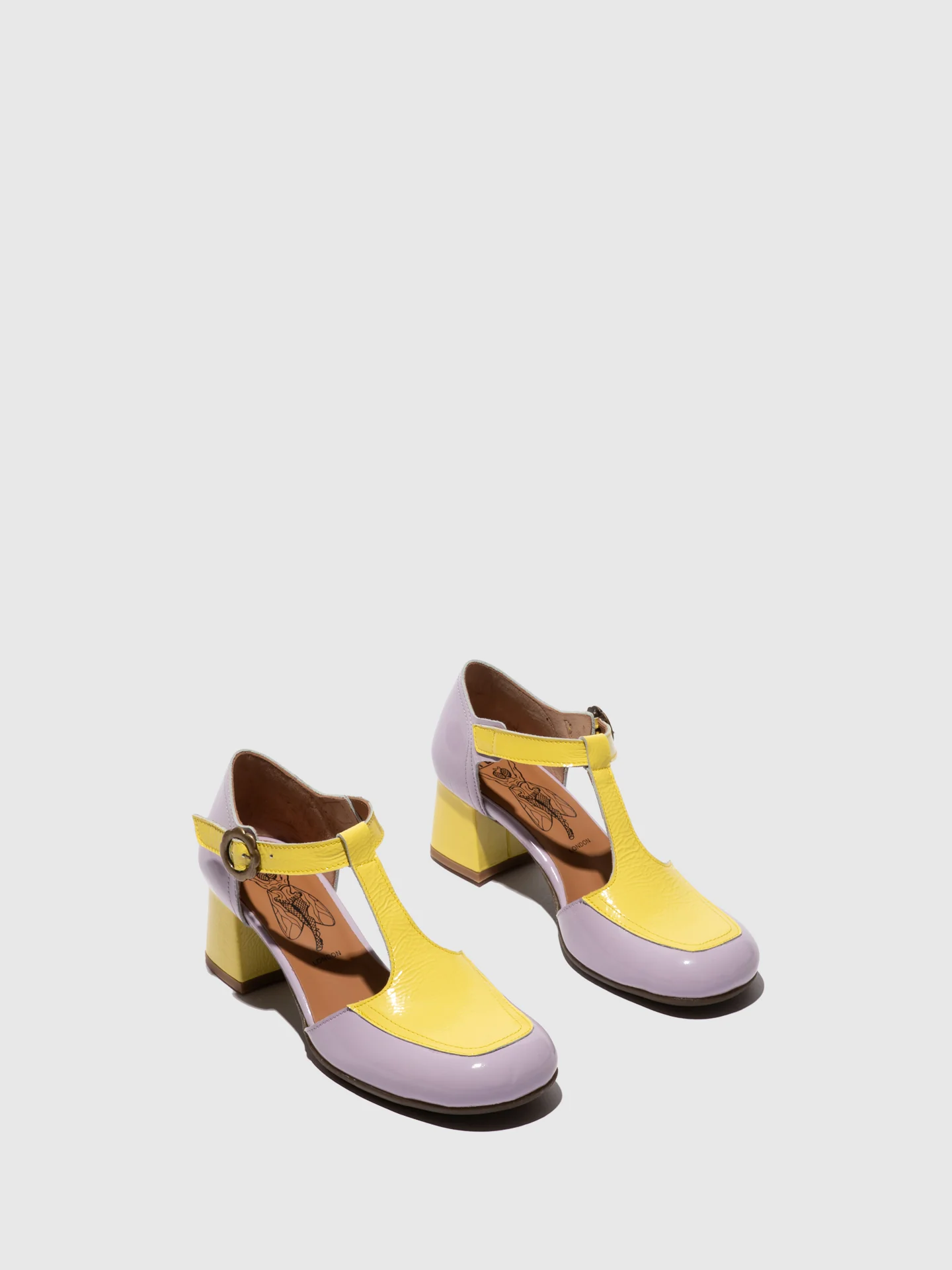 Buckle Shoes POLK457LY VIOLET/LEMON - Image 2