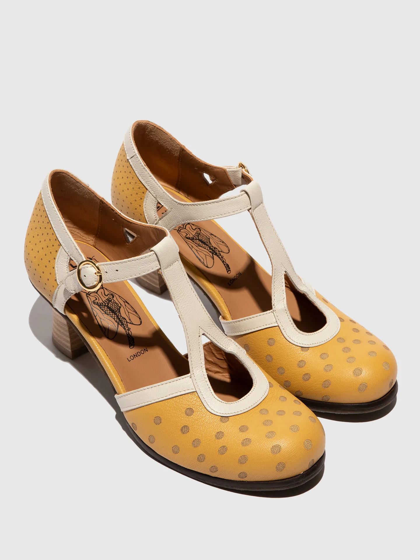 Mary Jane Shoes BLEF462FLY BUMBLEBEE/OFFWHITE - Image 4