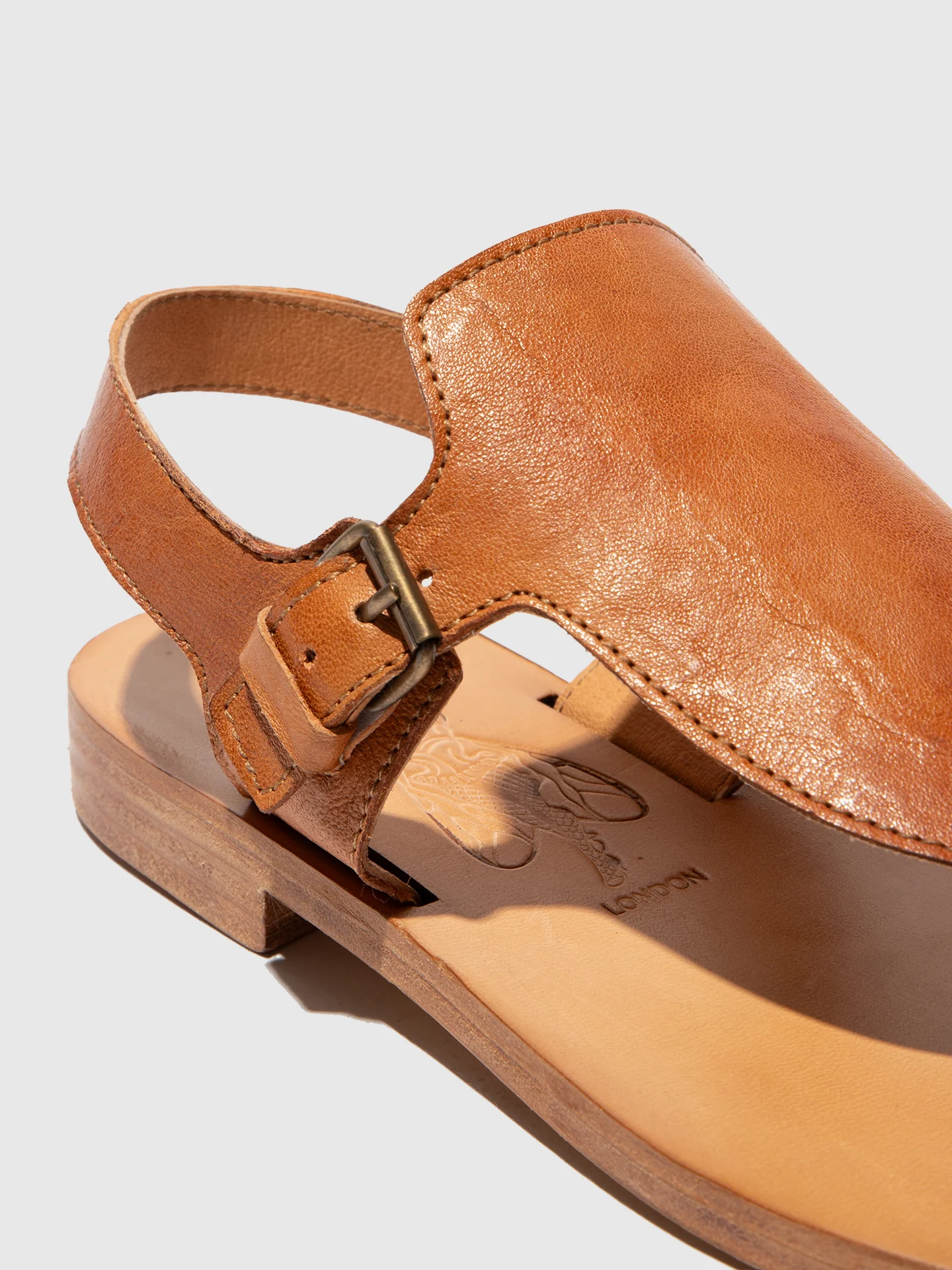 Sling-Back Sandals MAEL468FLY CAMEL - Image 4