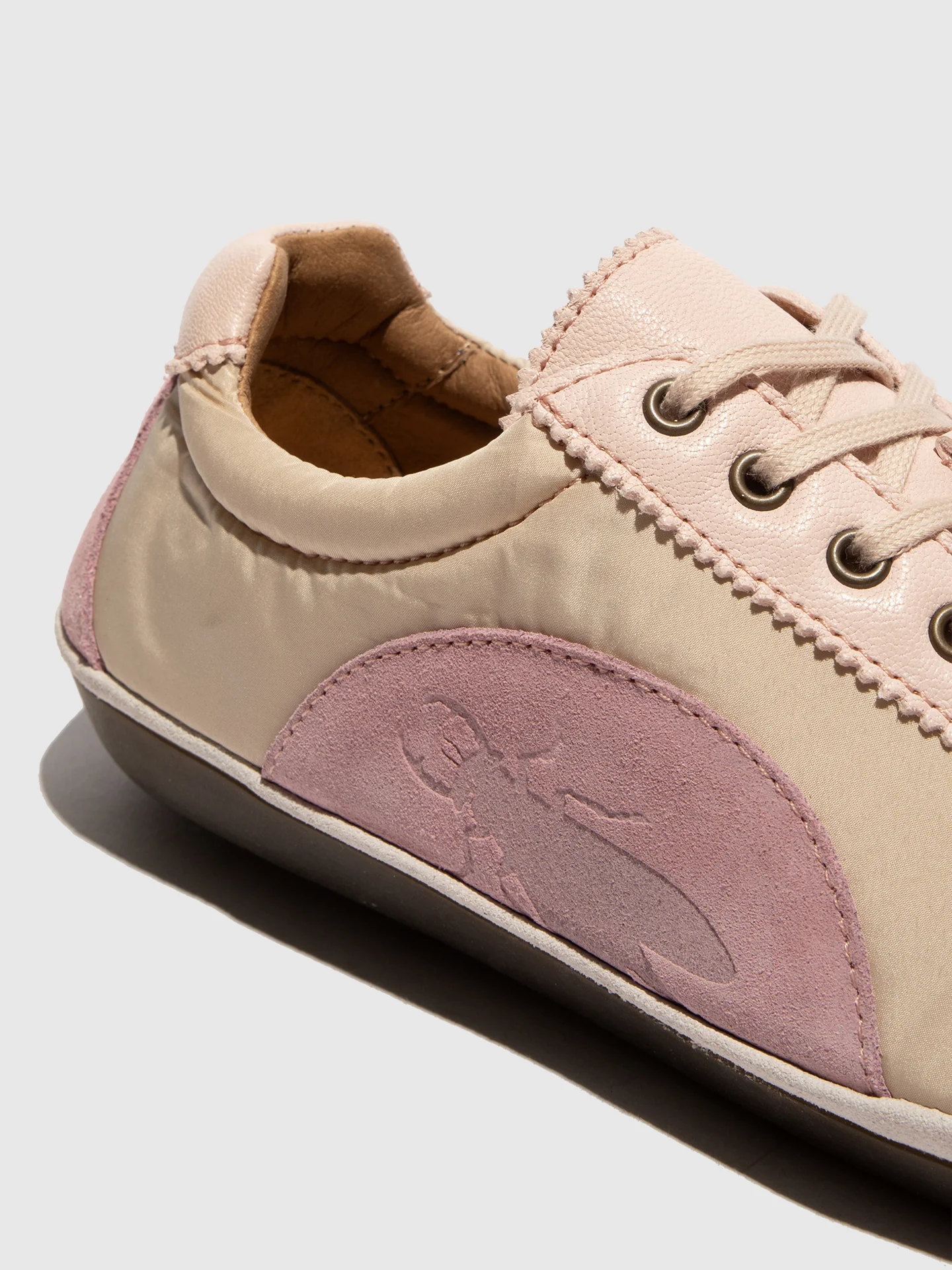 Lace-up Trainers MEEG105FLY PINK/TAUPE - Image 4