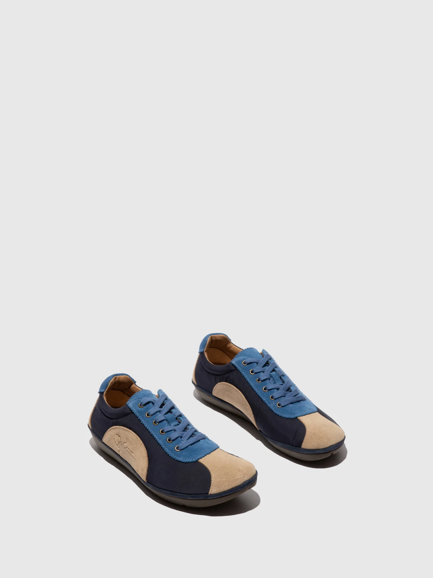 Lace-up Trainers MEEG105FLY TAUPE/BLUE - Image 2