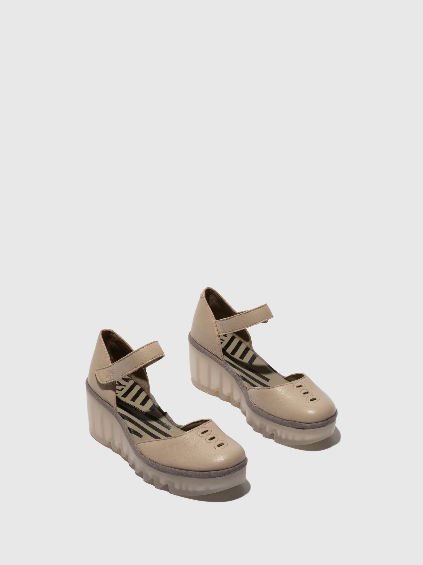 Ankle Strap Sandals BISO305FLY TAUPE - Image 2