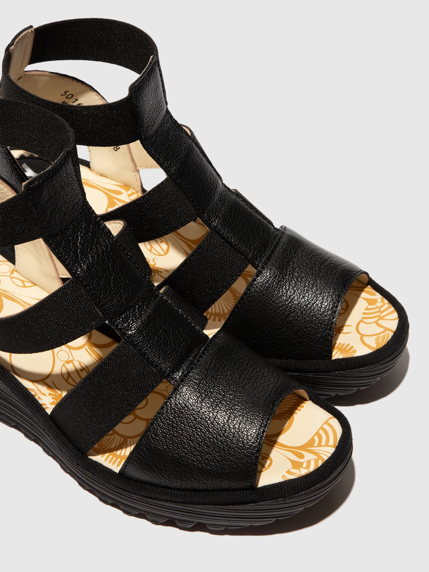 Elasticated Sandals YOKA622FLY BLACK - Image 4