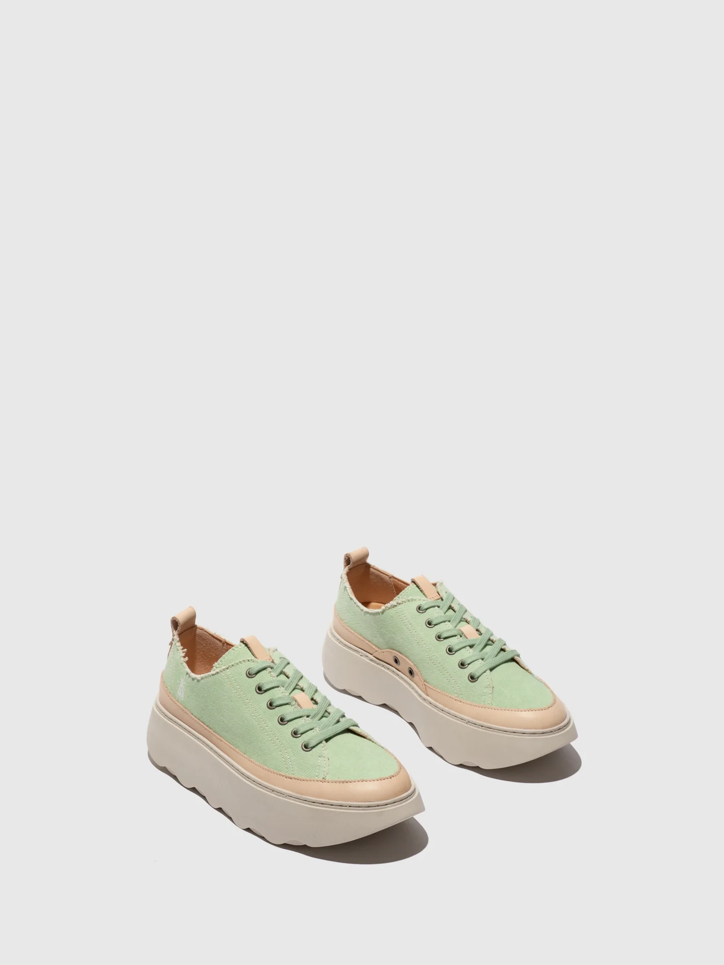 Lace-up Trainers FEBY758FLY MINT/NATURAL - Image 2