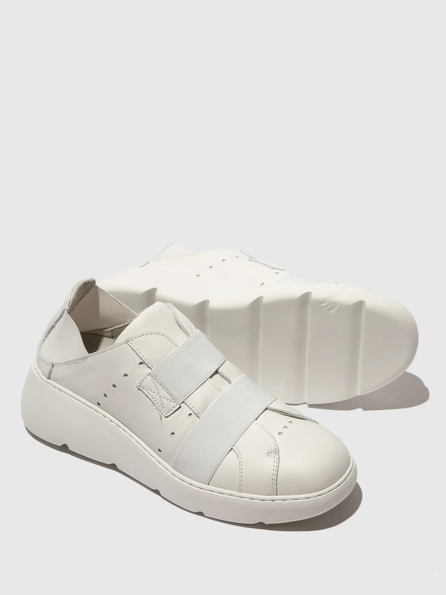 Elasticated Trainers JULK775FLY WHITE - Image 4