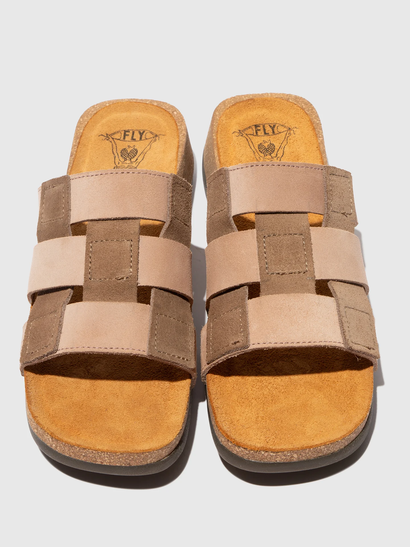 Slip-on Mules CAXE061FLY PALE PINK/TAUPE - Image 4