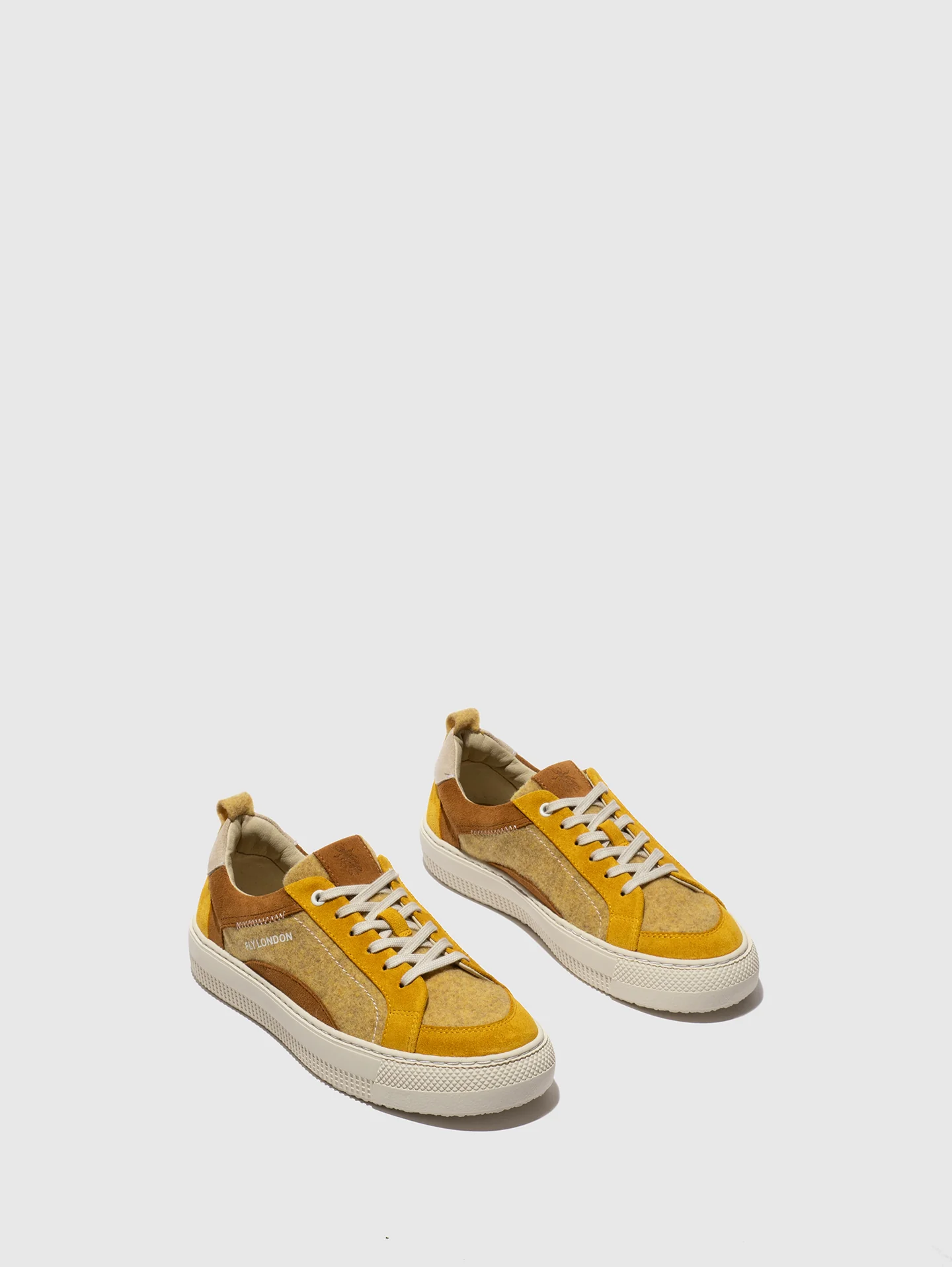 Low-Top Trainers TAIK687FLY PALE YELLOW/YELLOW/CAMEL/OFFWHITE - Image 2