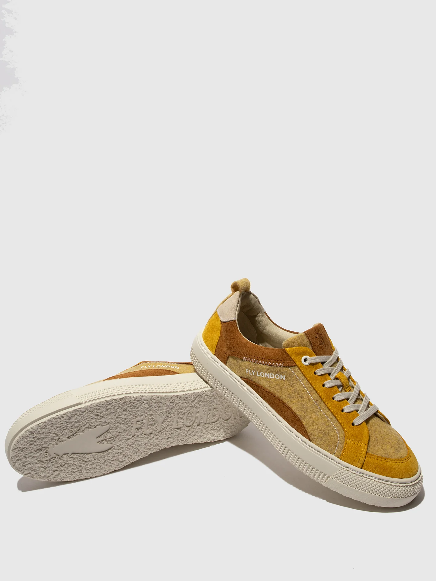 Low-Top Trainers TAIK687FLY PALE YELLOW/YELLOW/CAMEL/OFFWHITE - Image 6
