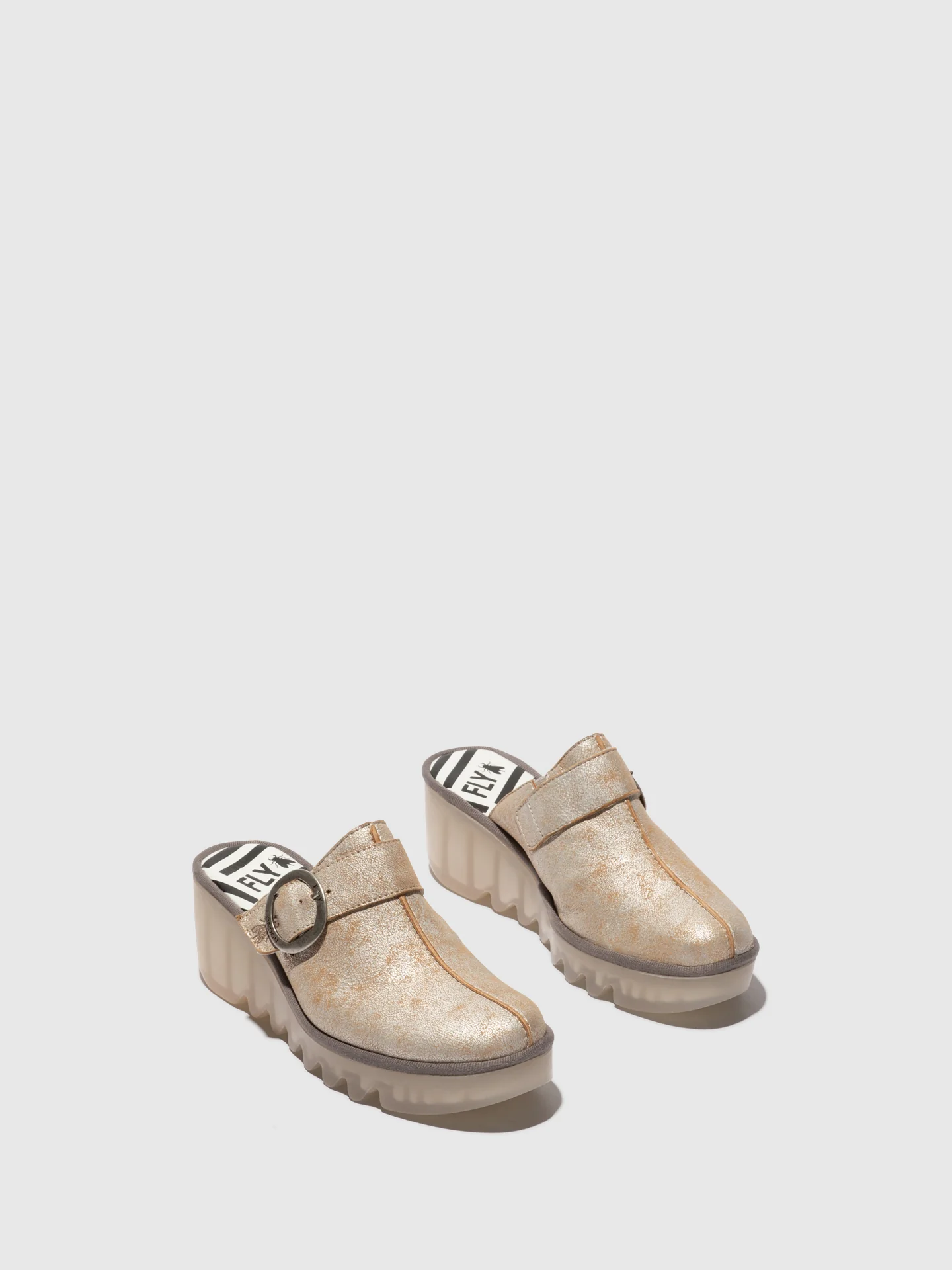 Round Toe Clogs BLOK586FLY PEARL - Image 2