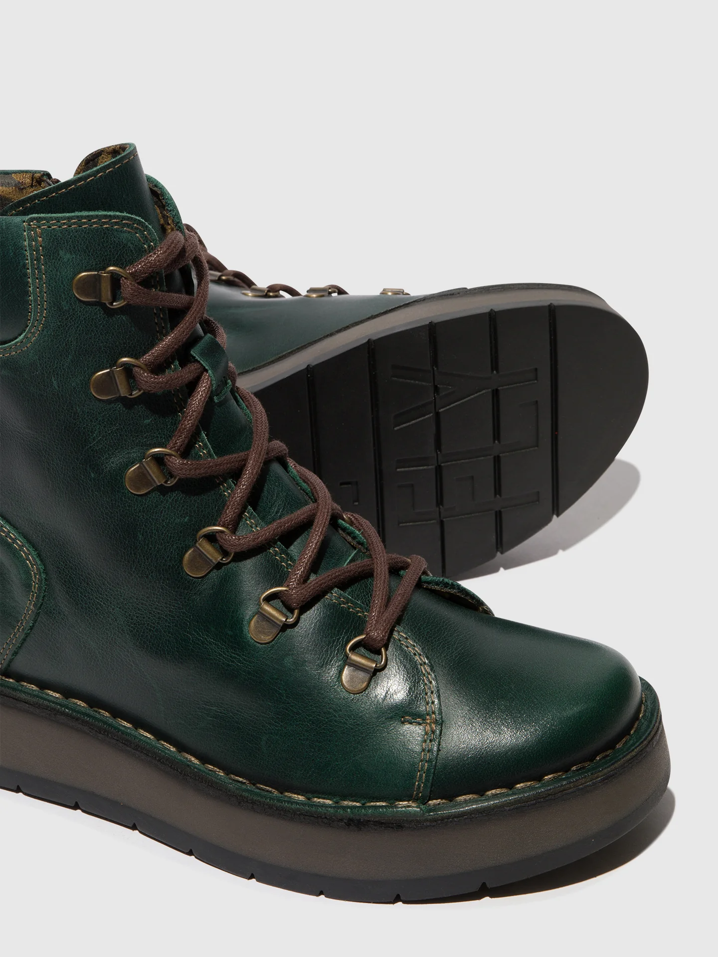 Lace-up Ankle Boots ROXY094FLY PETROL - Image 4