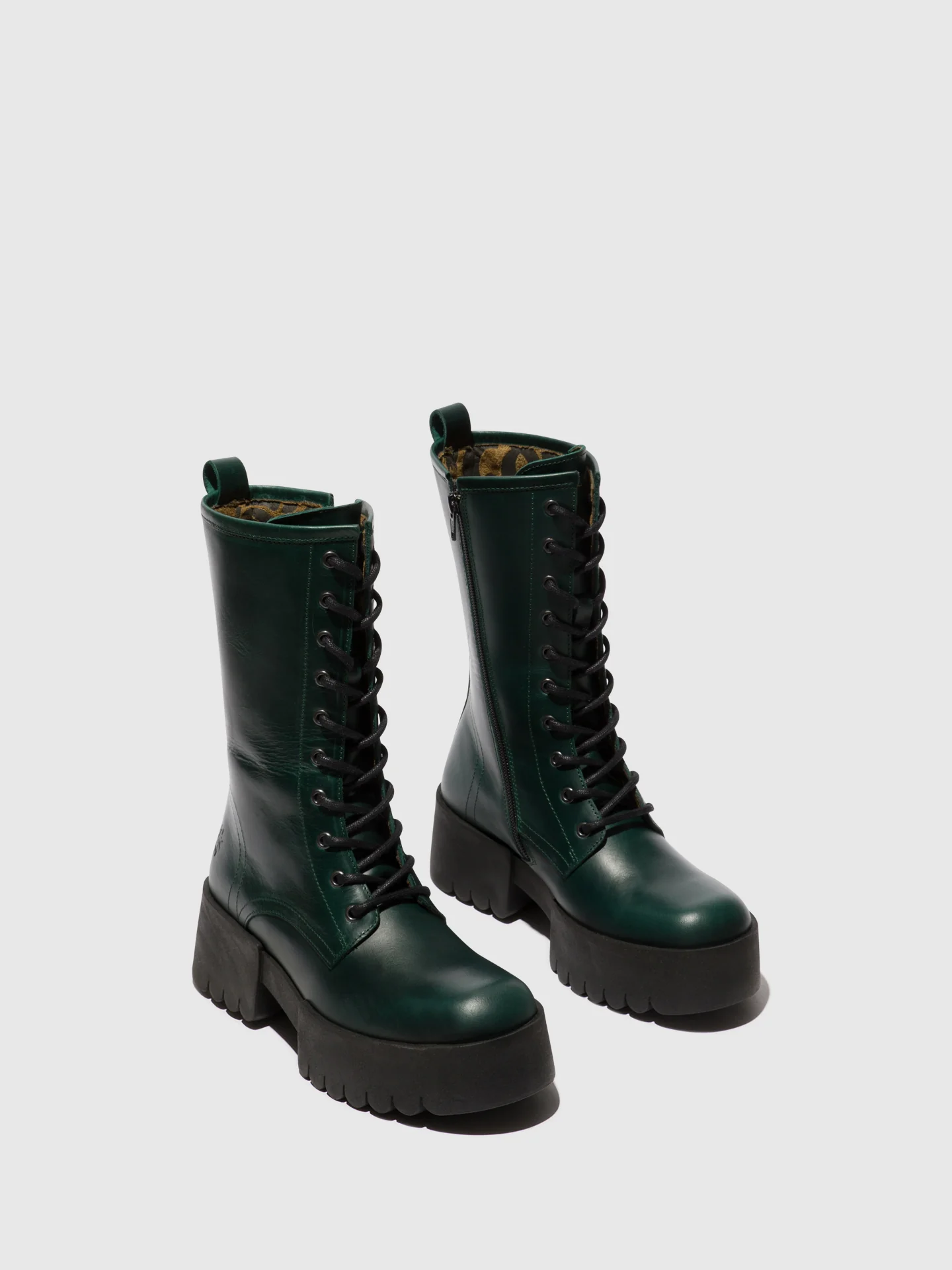 Lace-up Boots ELNA008FLY PETROL - Image 2