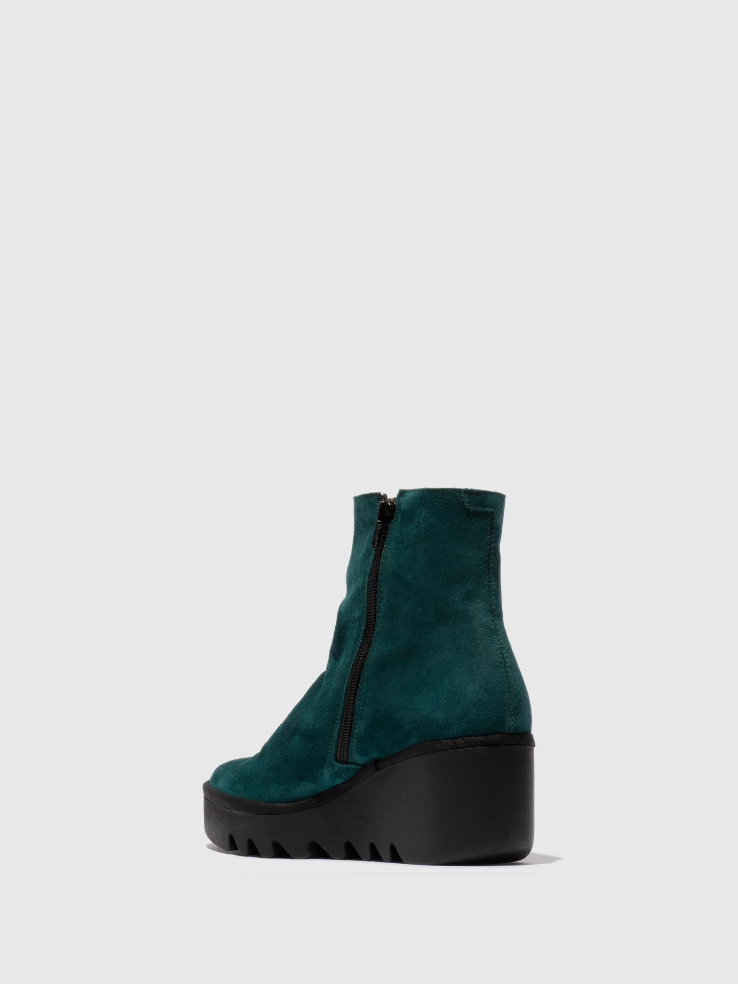 Zip Up Ankle Boots BAAN538FLY PETROL - Image 3