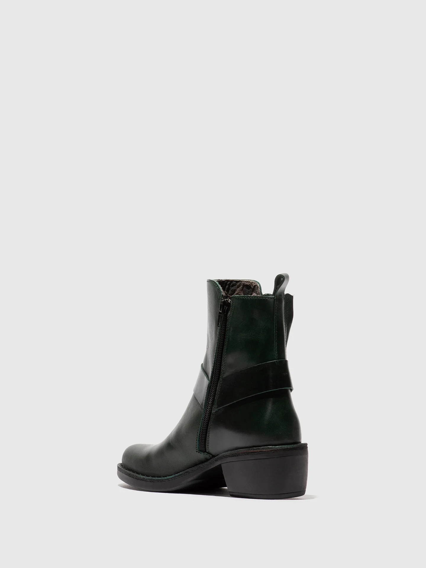 Zip Up Ankle Boots MEBI123FLY PETROL - Image 3
