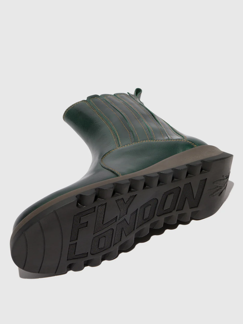 Zip Up Ankle Boots SUZY899FLY PETROL - Image 4