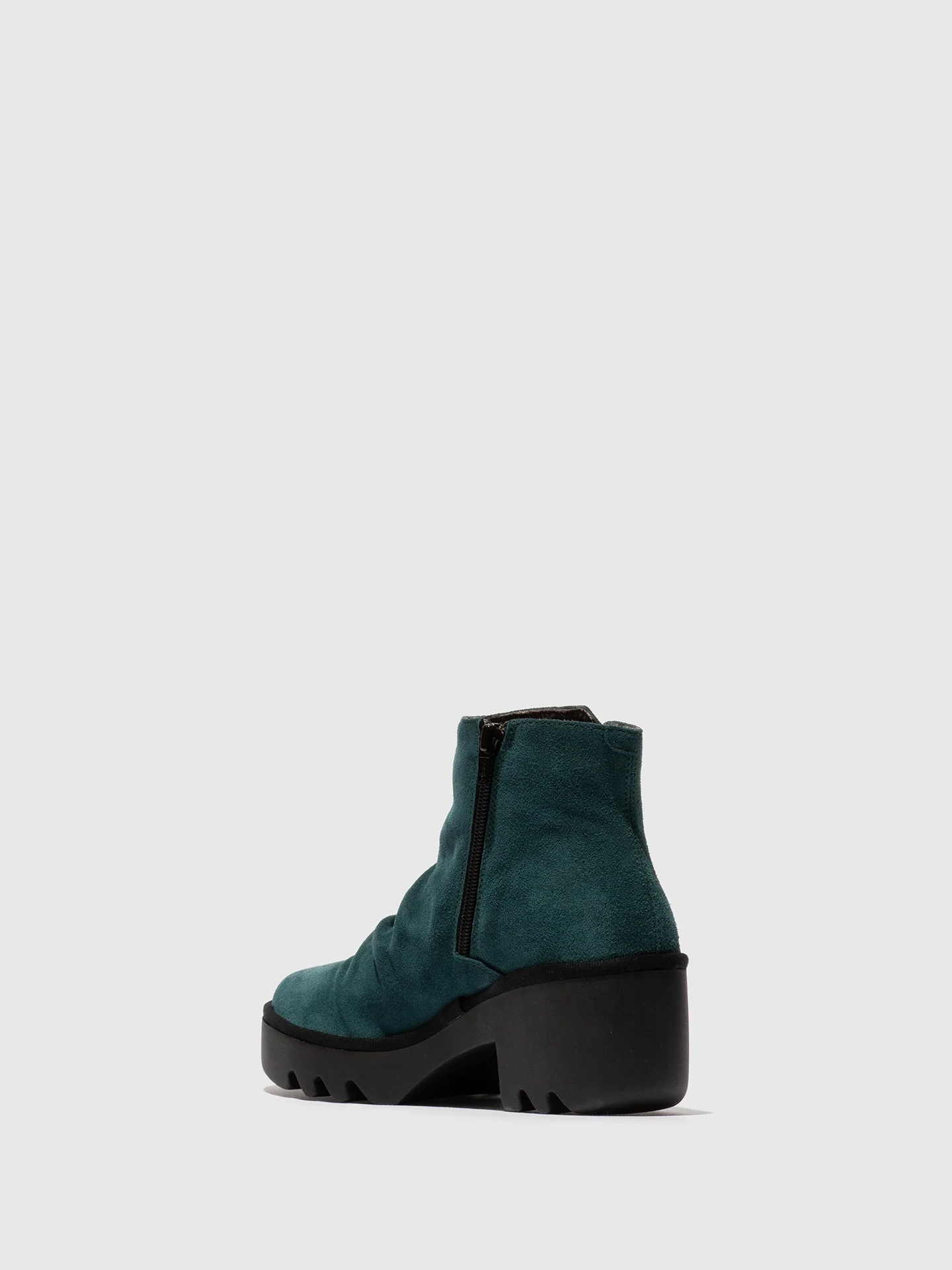 Zip Up Ankle Boots TULP592FLY PETROL - Image 3