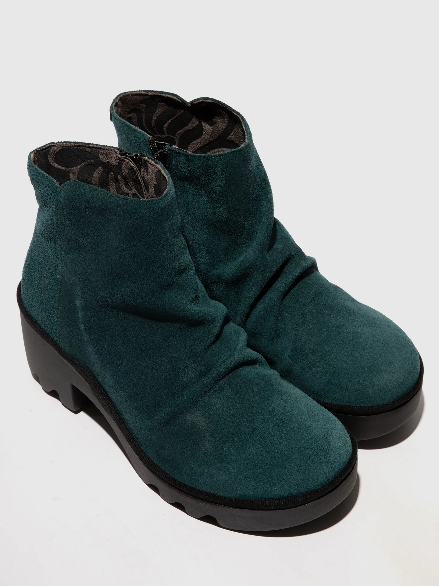 Zip Up Ankle Boots TULP592FLY PETROL - Image 4