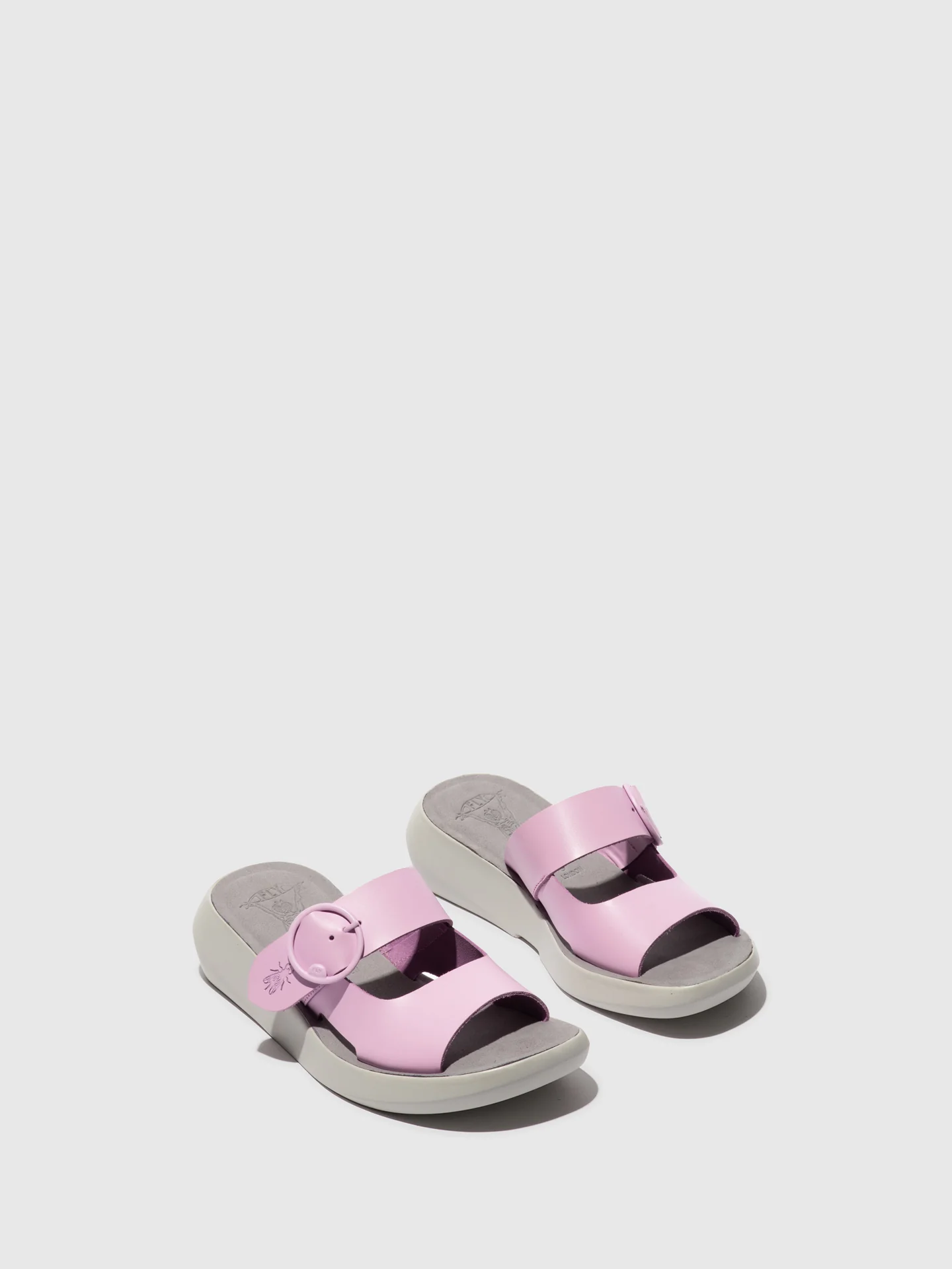 Buckle Mules BAFI029FLY PINK - Image 2