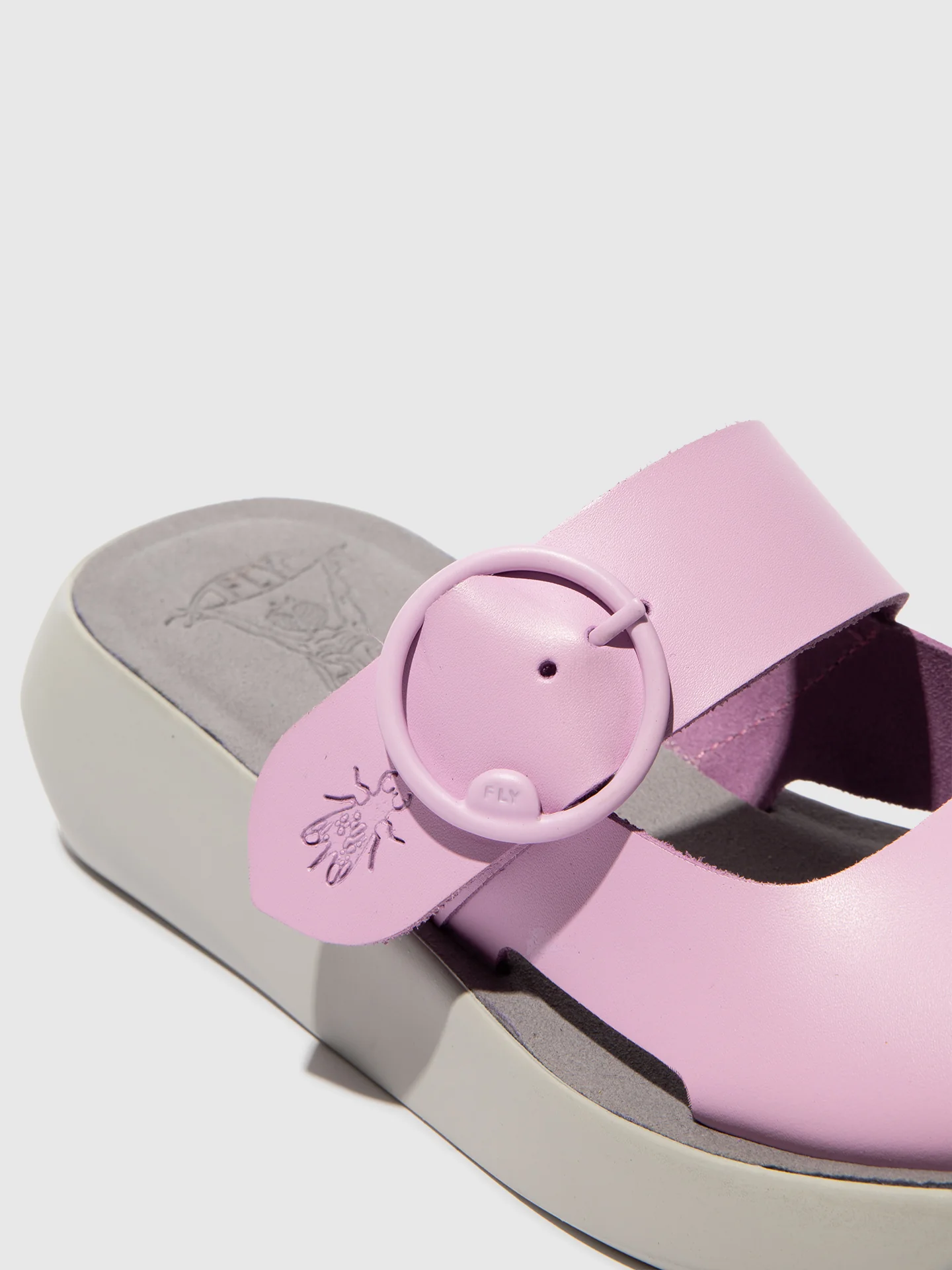 Buckle Mules BAFI029FLY PINK - Image 4