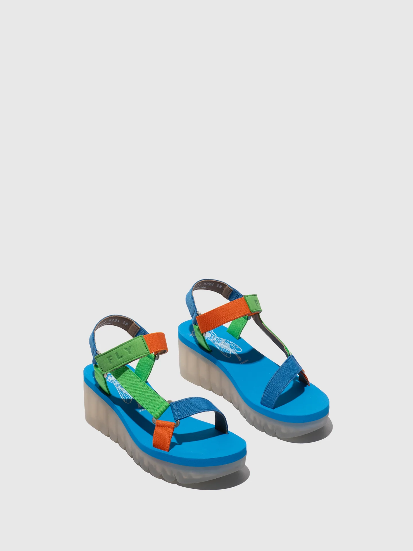Velcro Sandals YEFA726FLY PISTACHIO/MULTICOLOR/AZURRE - Image 2