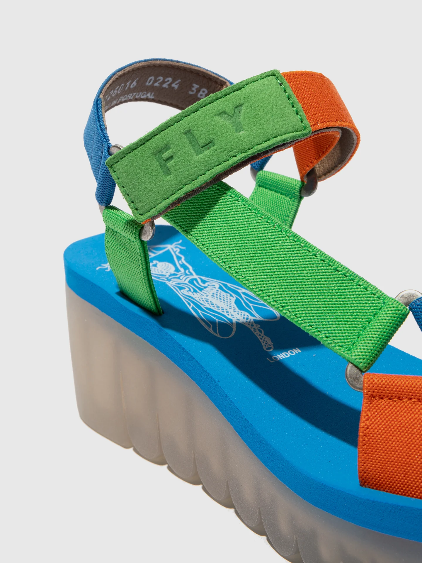 Velcro Sandals YEFA726FLY PISTACHIO/MULTICOLOR/AZURRE - Image 4