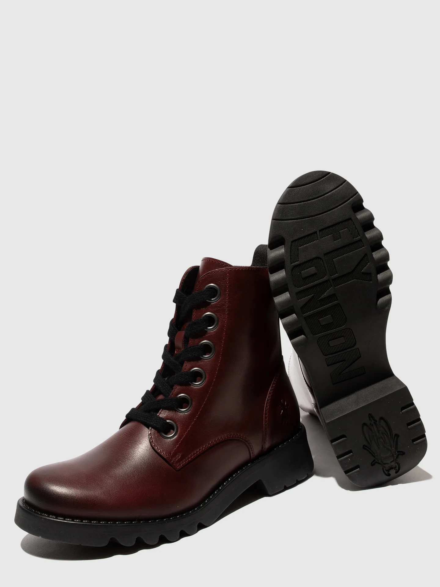 Lace-up Ankle Boots RAGI539FLY PURPLE (BLACK SOLE) - Image 4