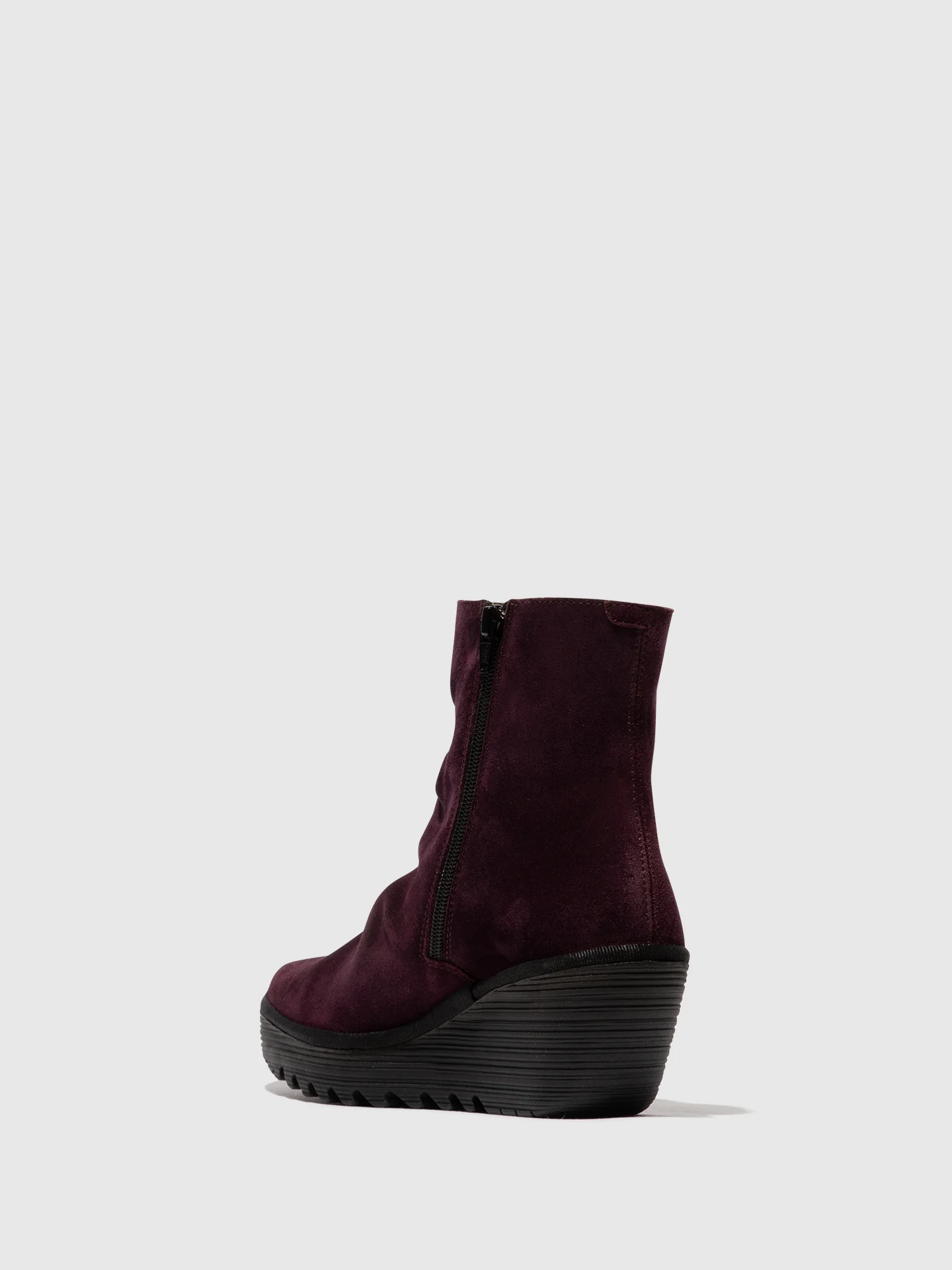Zip Up Ankle Boots YOPA461FLY PURPLE/BLACK - Image 3