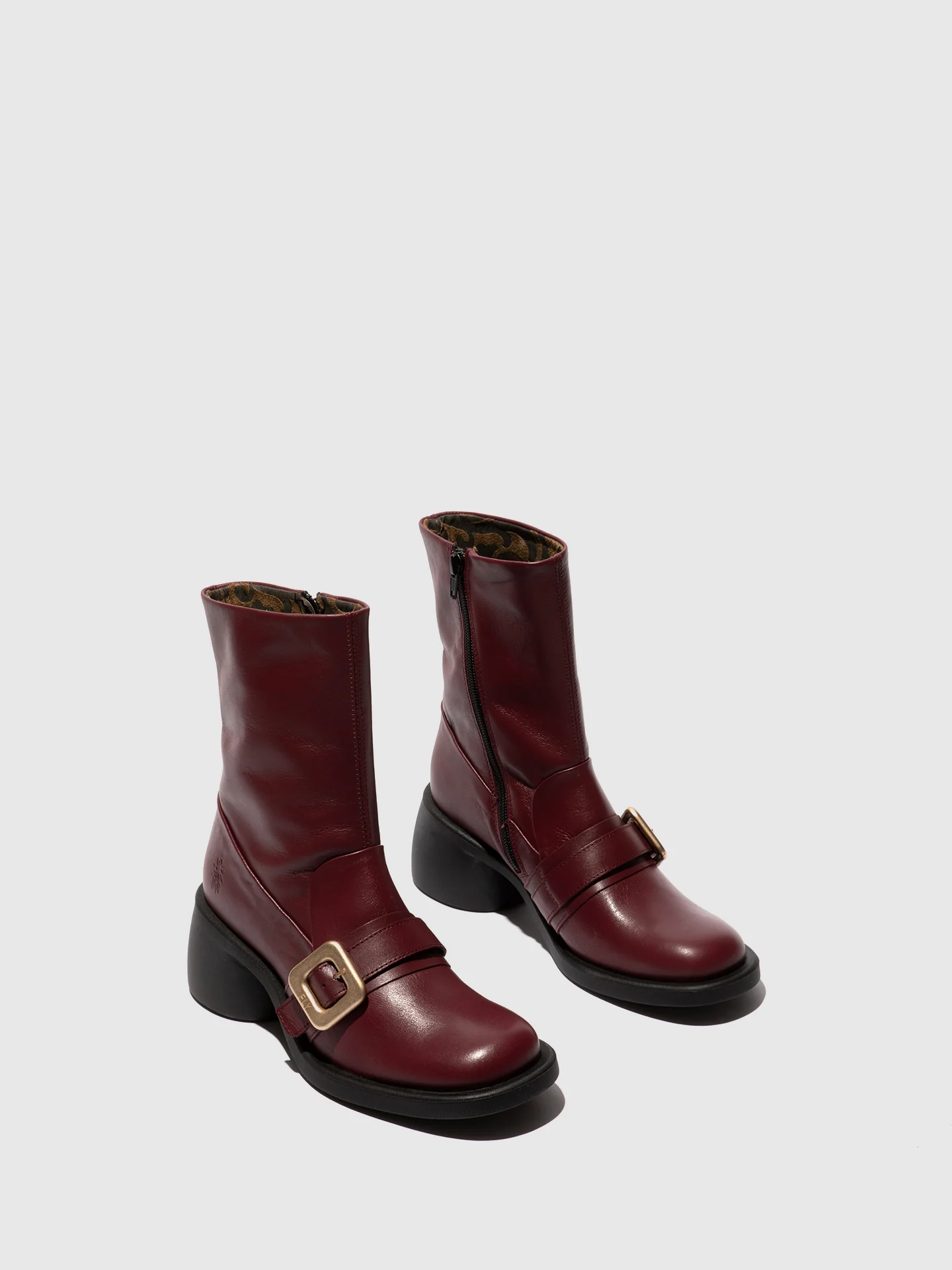 Buckle Ankle Boots HUDA303FLY PURPLE - Image 2
