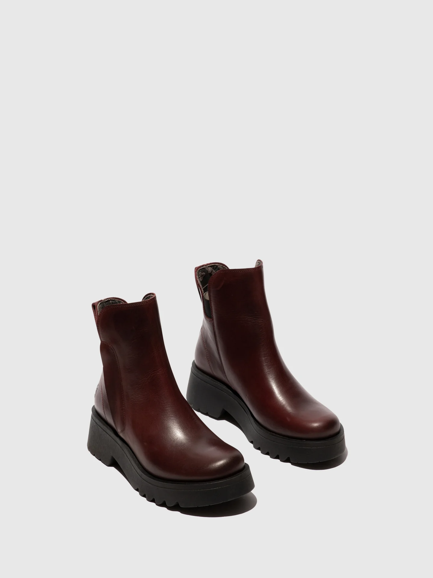 Zip Up Ankle Boots MUZZ977FLY PURPLE - Image 2