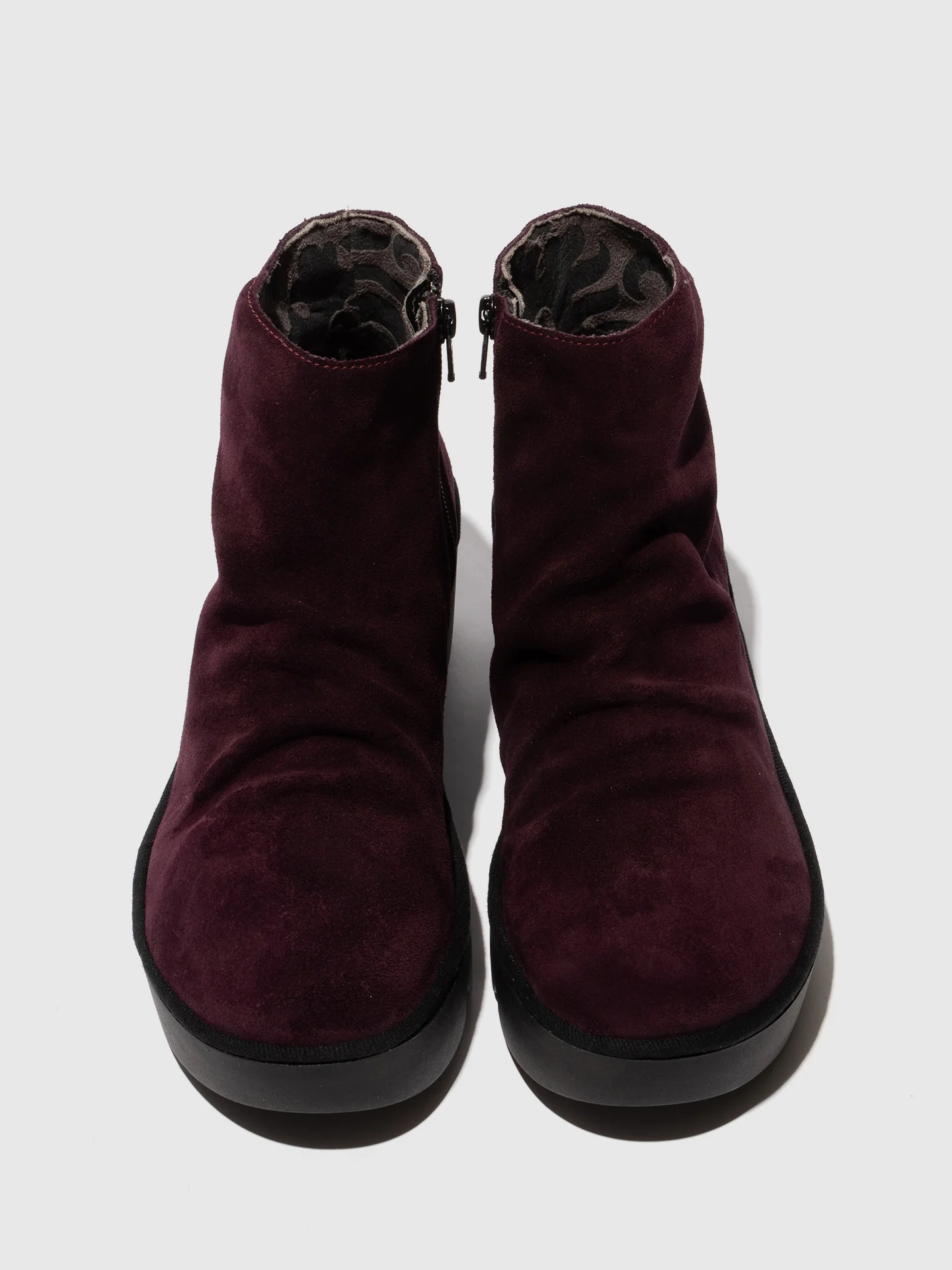 Zip Up Ankle Boots TULP592FLY PURPLE - Image 4