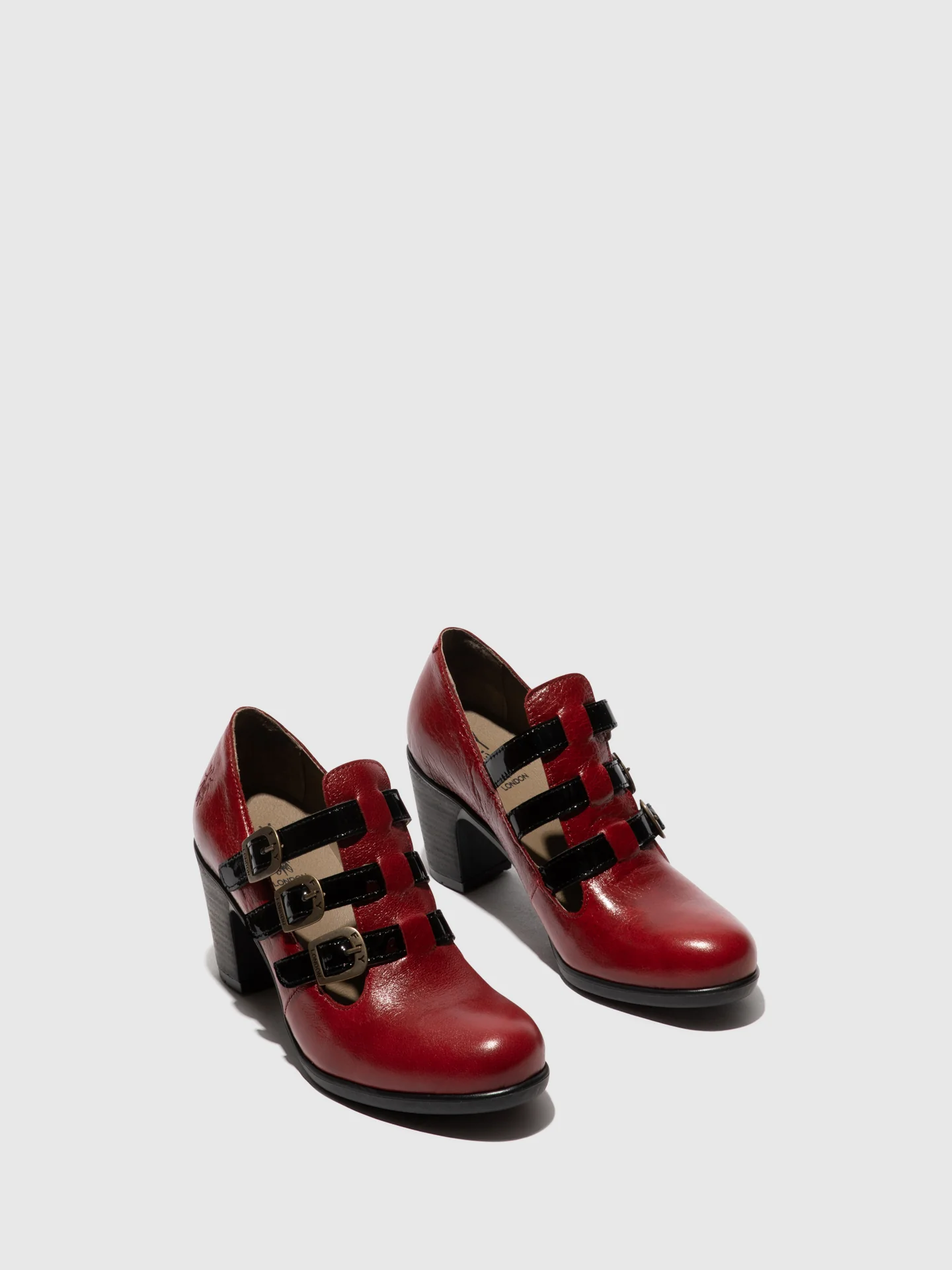 Buckle Shoes KACY011FLY RED/BLACK - Image 2