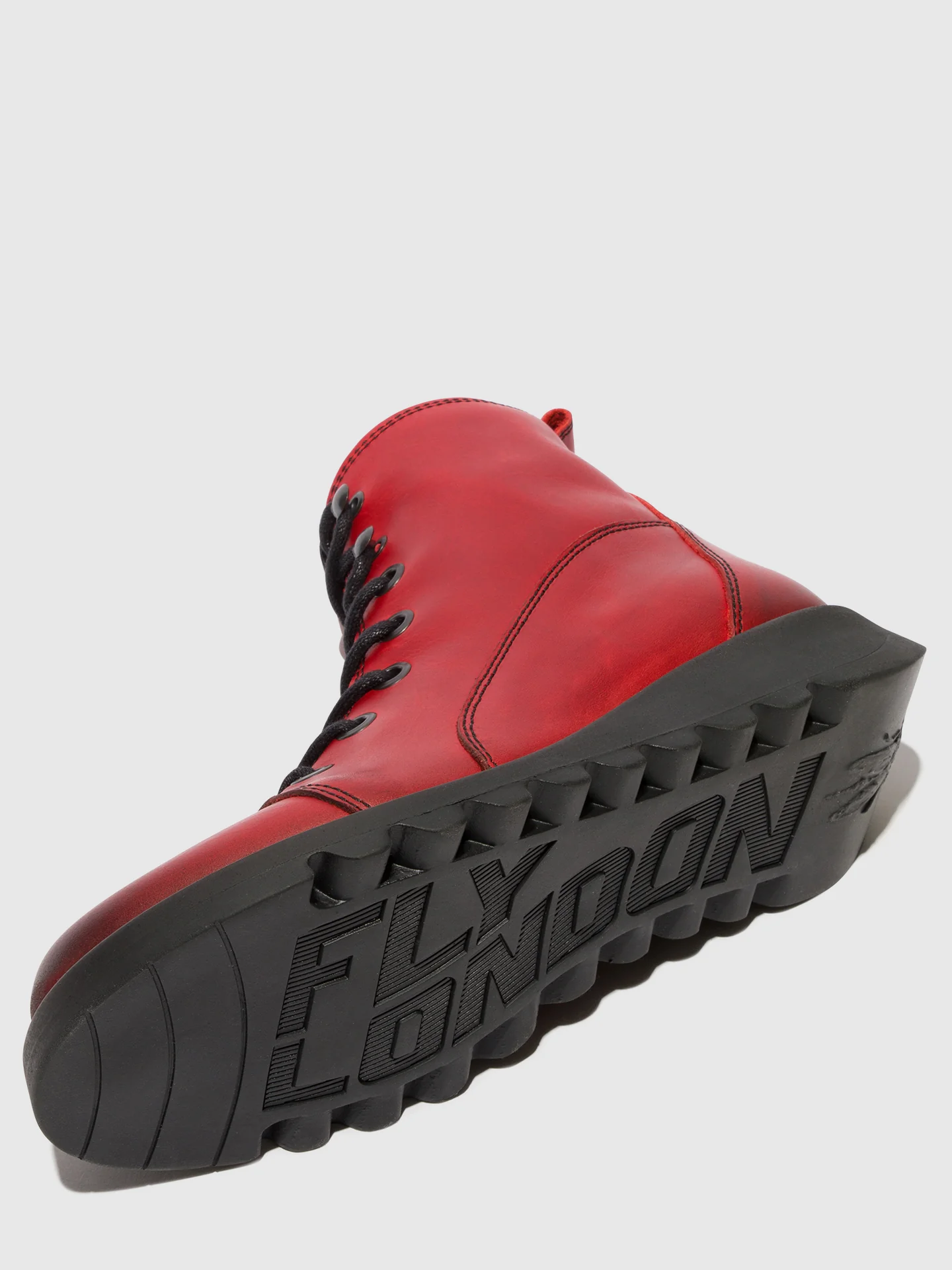 Lace-up Ankle Boots SORE813FLY RED (BLACK SOLE) - Image 4