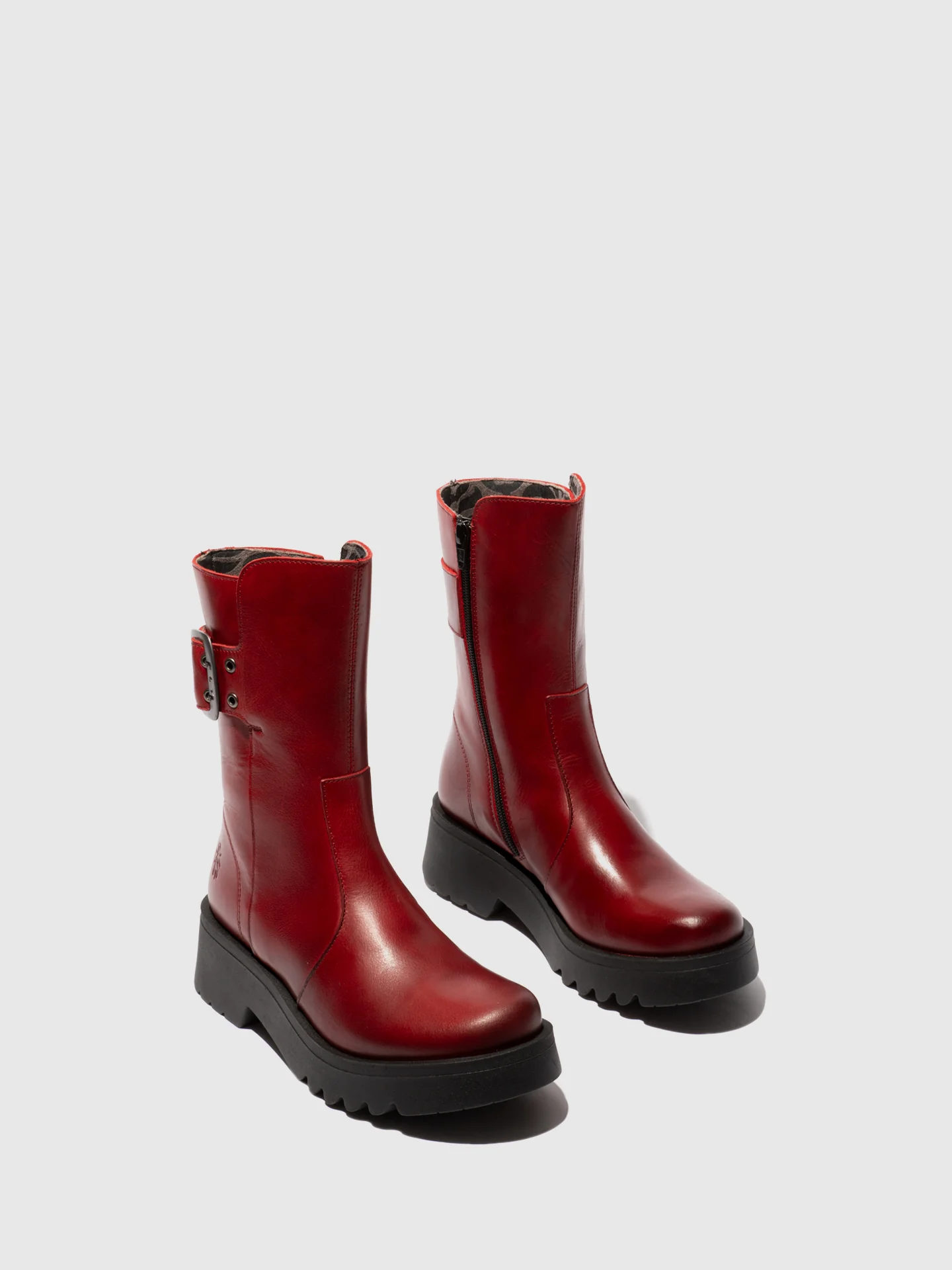 Buckle Ankle Boots MAZZ127FLY RED - Image 2