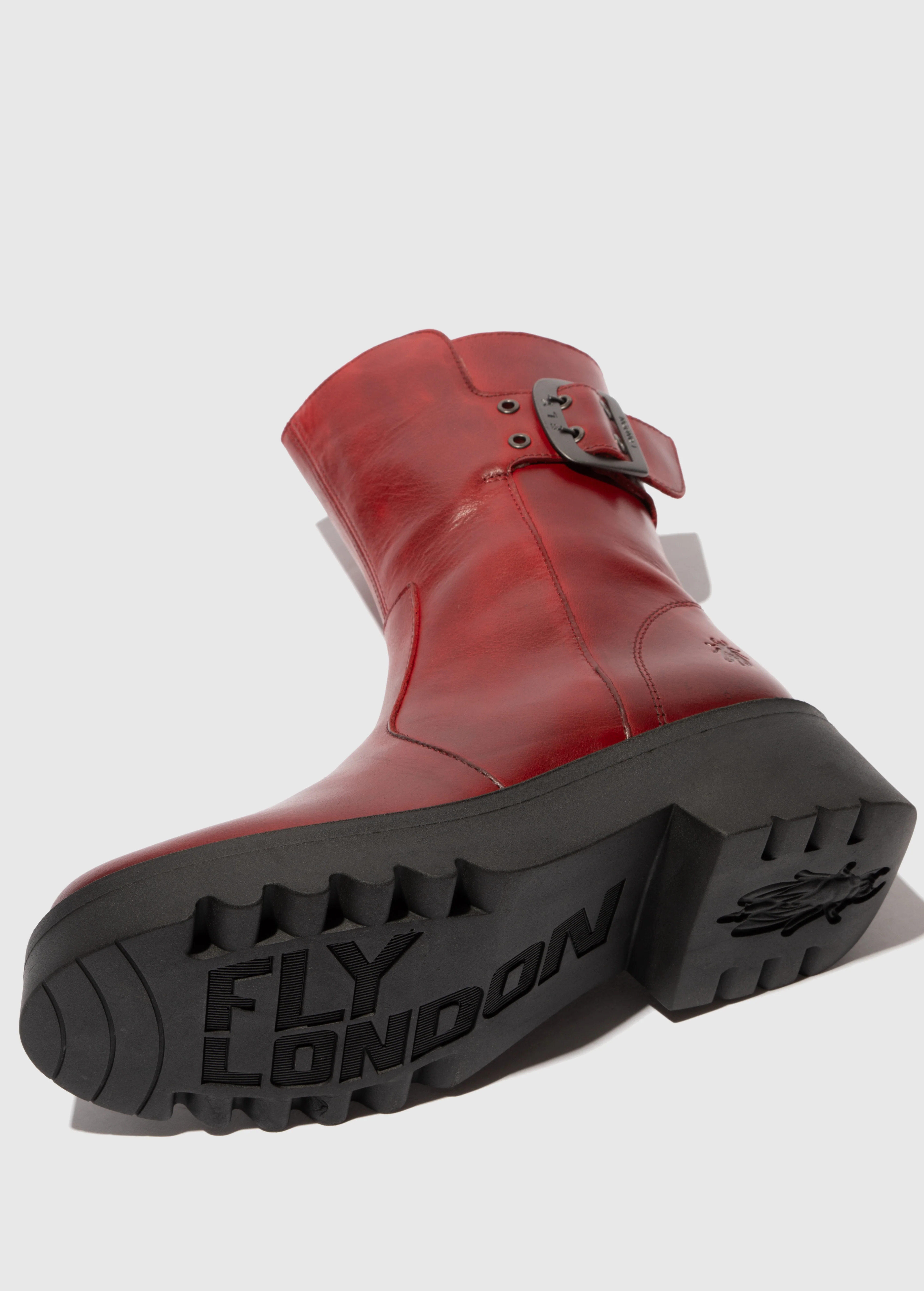 Buckle Ankle Boots MAZZ127FLY RED - Image 4