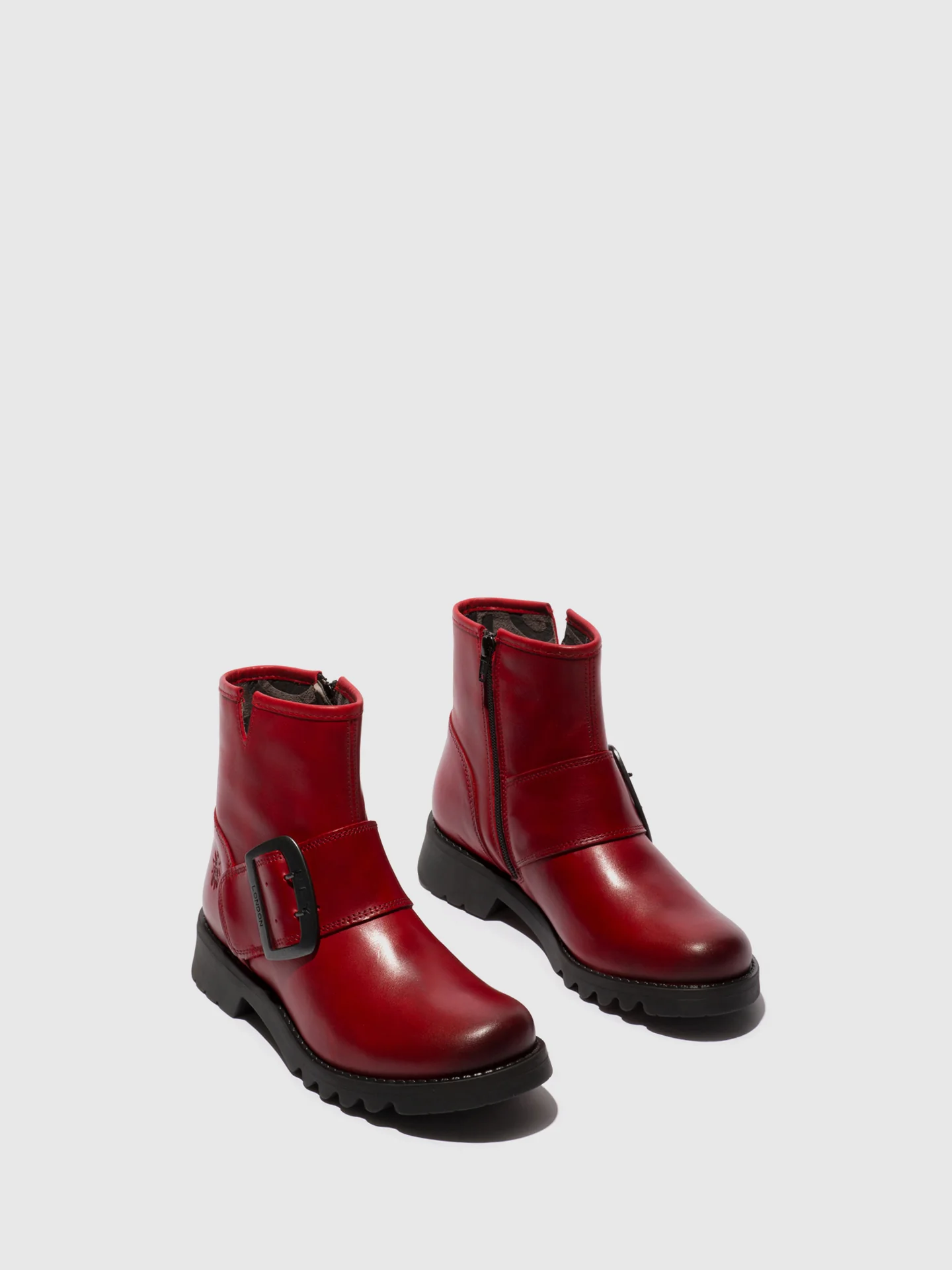Buckle Ankle Boots RILY991FLY RED - Image 2