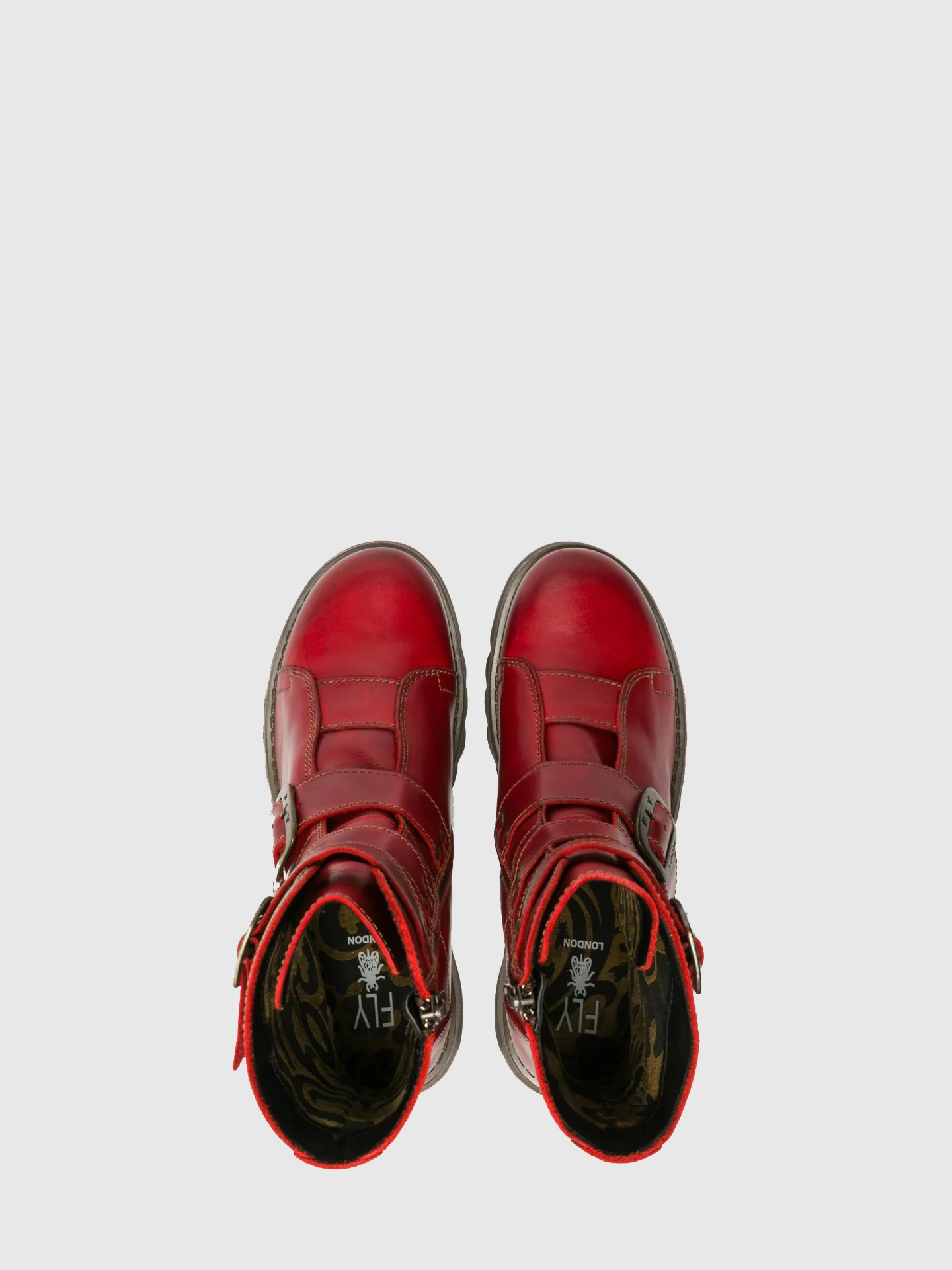 Buckle Ankle Boots SCOP110FLY RED - Image 4