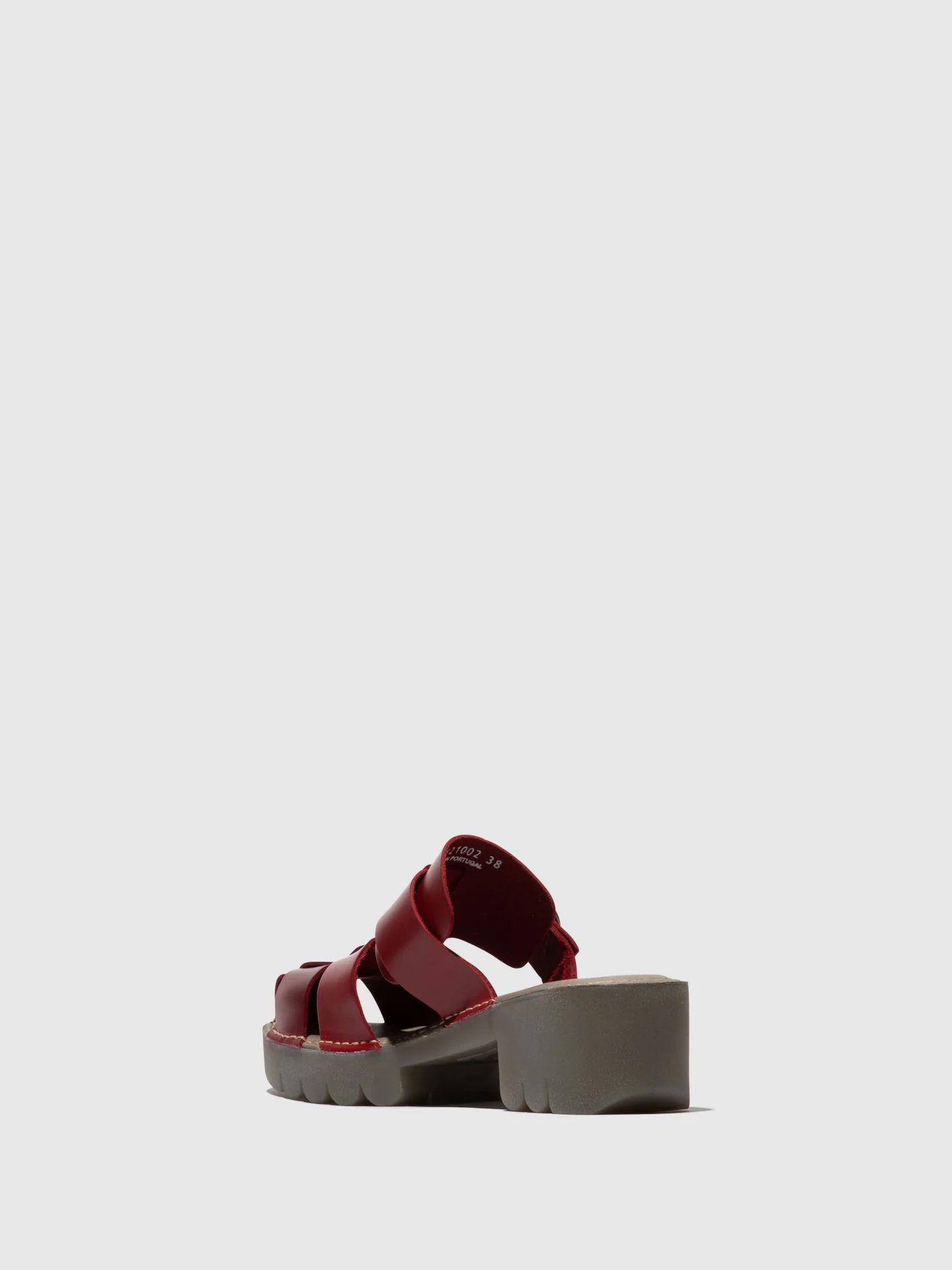 Buckle Mules ENVY521FLY RED - Image 3