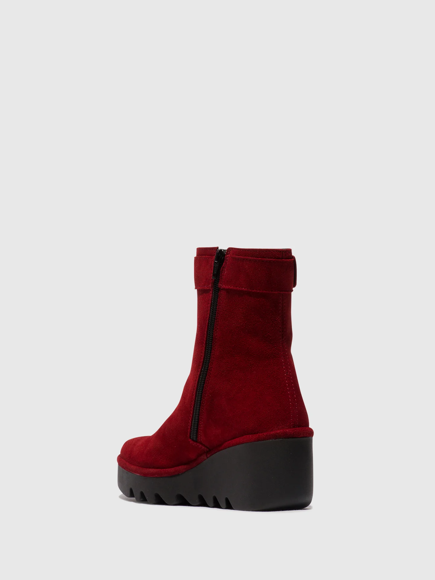 Zip Up Ankle Boots BEPP396FLY RED - Image 3