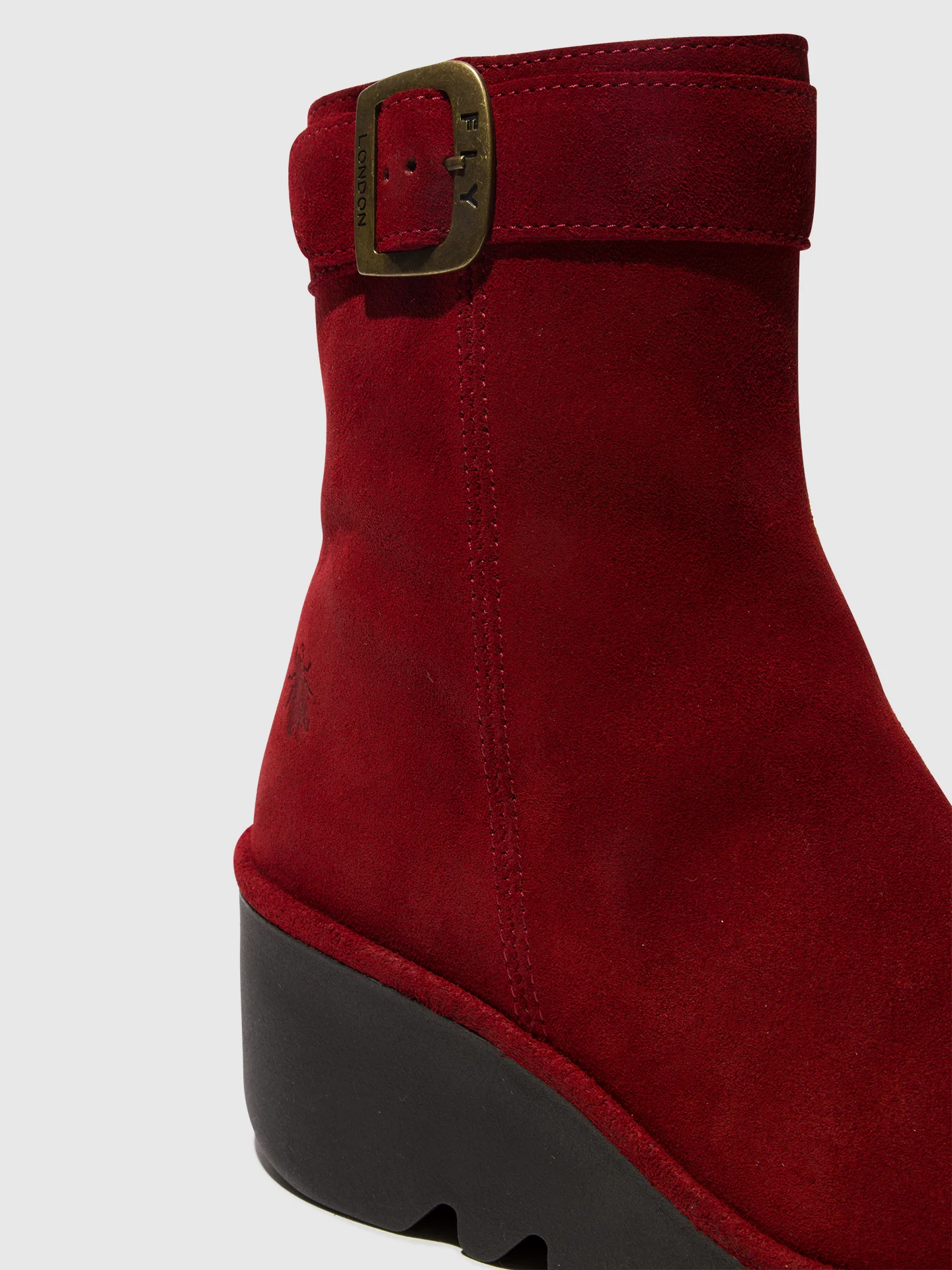 Zip Up Ankle Boots BEPP396FLY RED - Image 4