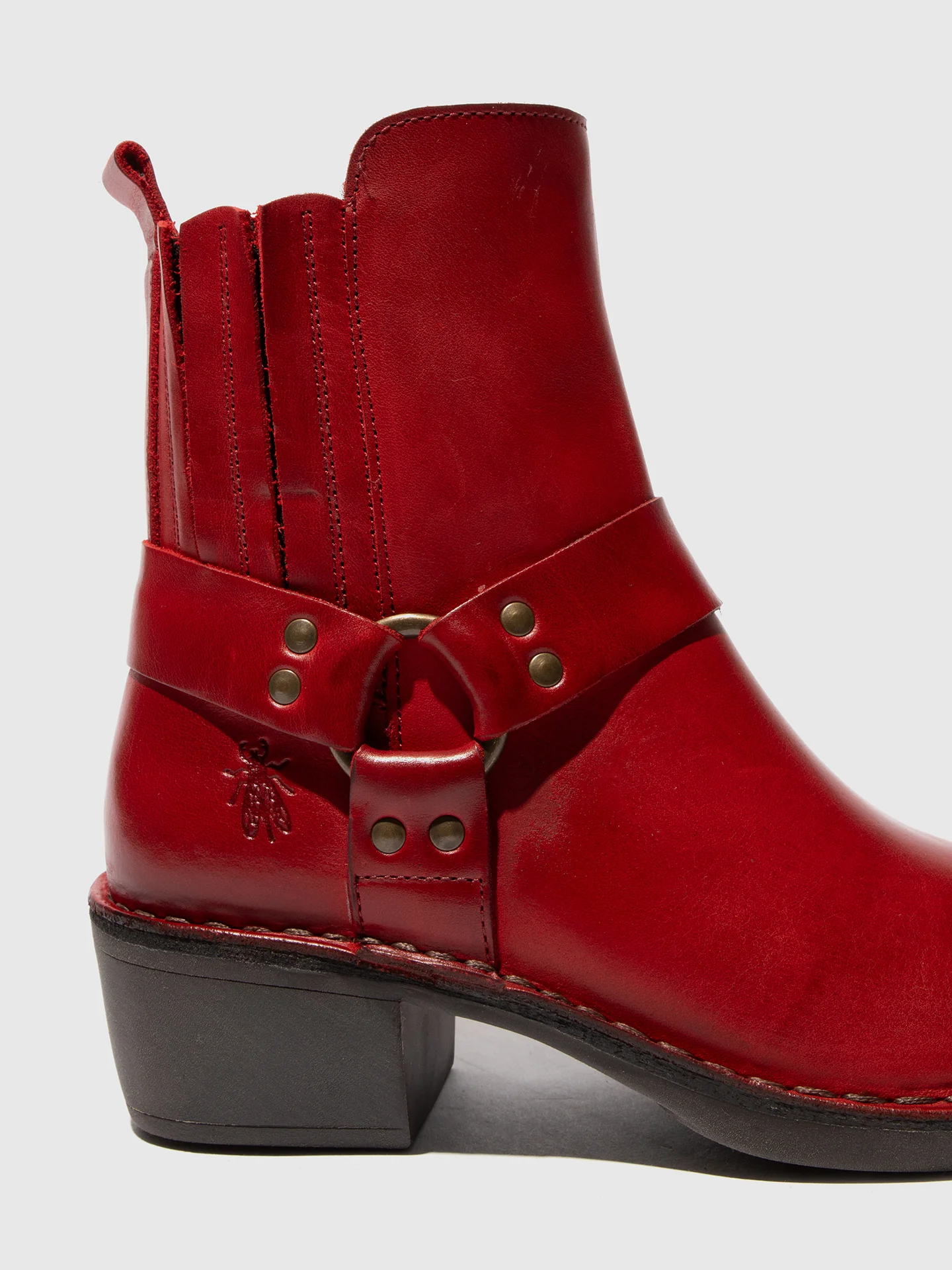 Zip Up Ankle Boots MEBI123FLY RED - Image 4